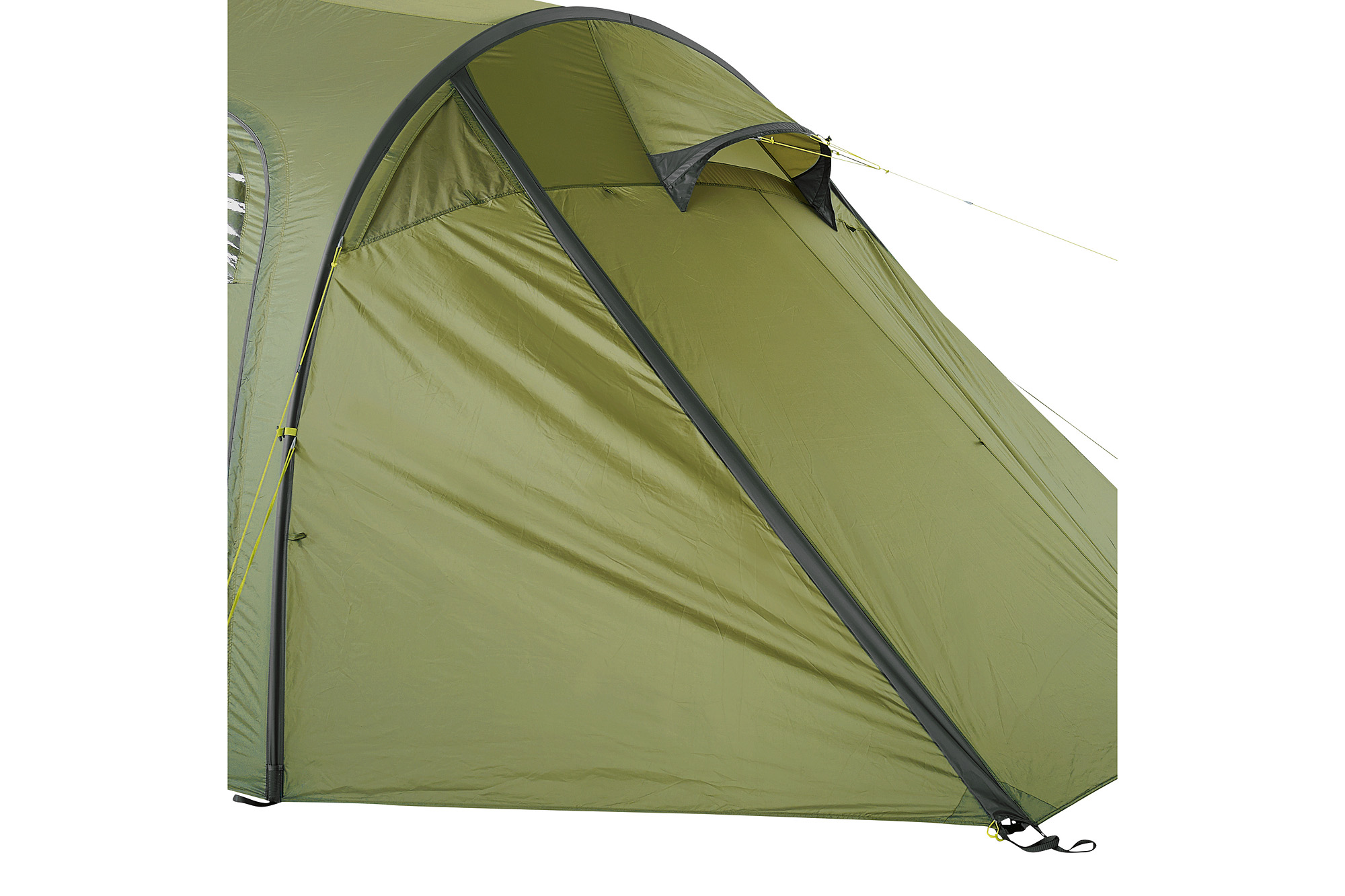 Tatonka Family Camp light olive grün 3-Personen-Zelte - Detailansicht Zelt, Campen, Zelt in den Bergen, Natur, Draußen, Tatonka Family Camp light olive grün 3-Personen-Zelte - Detailansicht