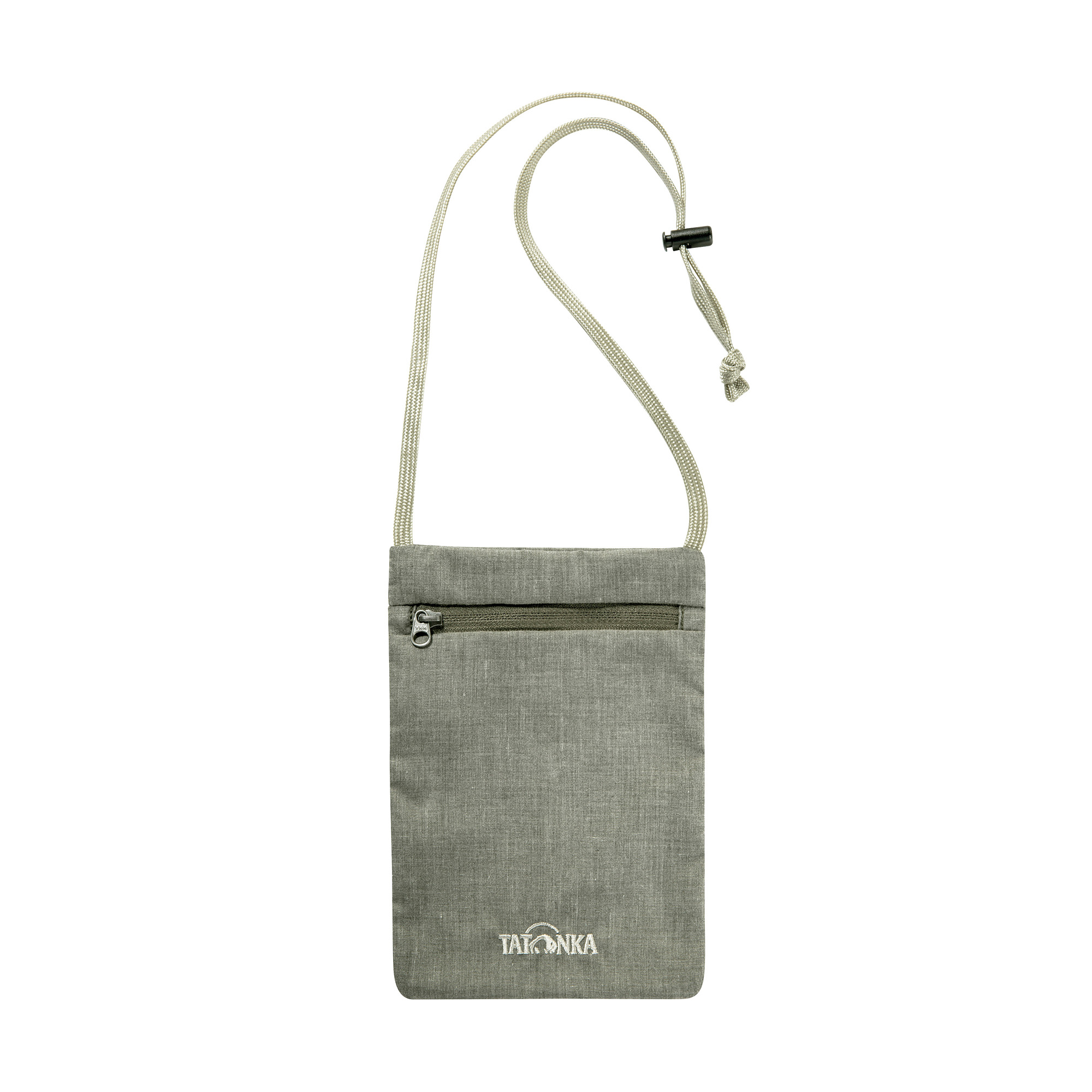 Tatonka Skin Neck Pocket olive grün Brustbeutel - Ansicht seitlich-vorne Zubehor, Tasche, Handtasche, Geldbörse, Tragetasche, Tatonka Skin Neck Pocket olive grün Brustbeutel - Ansicht seitlich-vorne