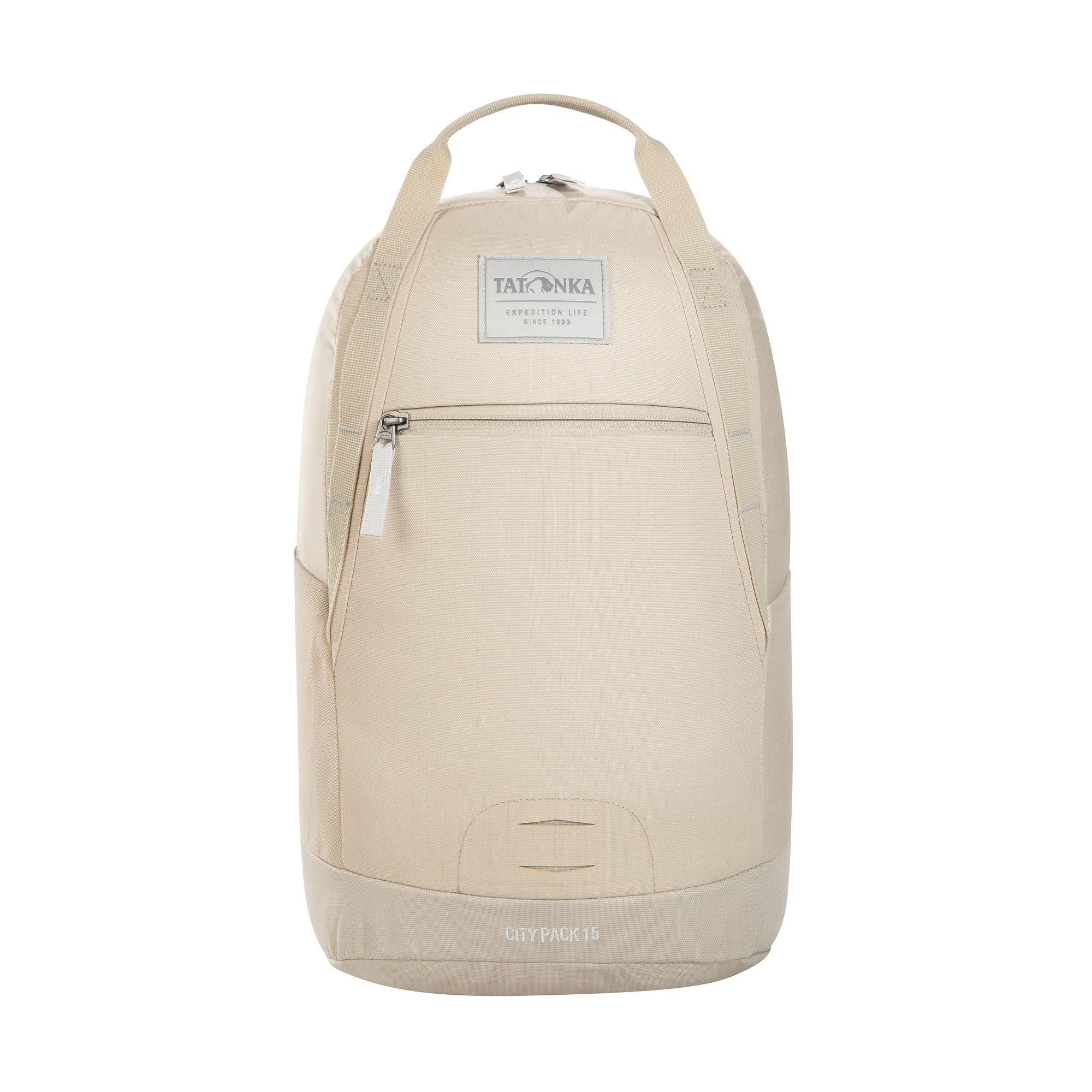 Tatonka City Pack 15 Kapok brown rice braun Tagesrucksäcke - Ansicht frontal-vorne Tasche, Rucksack, Tatonka City Pack 15 Kapok brown rice braun Tagesrucksäcke - Ansicht frontal-vorne