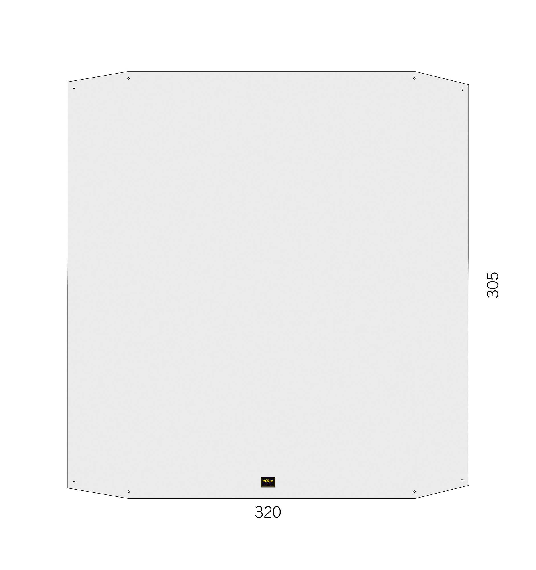 Tatonka Van Camp Floor Sheet Zeltunterlagen - Ansicht seitlich-vorne Seite, Text, Weiße Tafel, Tatonka Van Camp Floor Sheet Zeltunterlagen - Ansicht seitlich-vorne