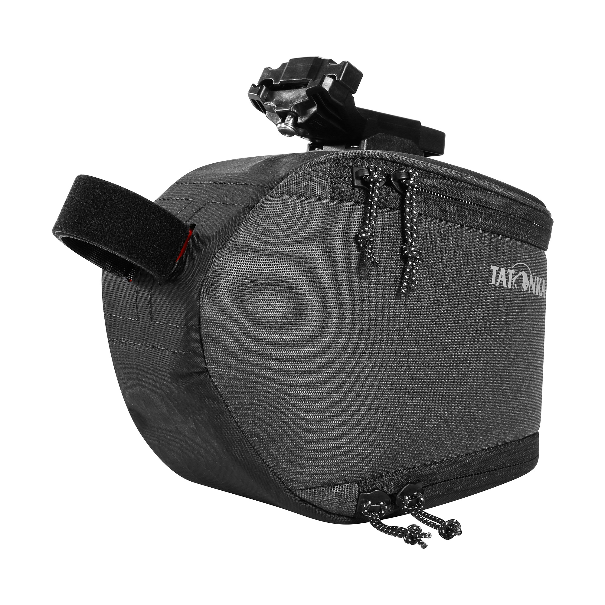 Tasche, Zubehör, Handtasche, Rucksack, Tatonka Bike Saddle Bag M black schwarz - Ansicht seitlich-vorne