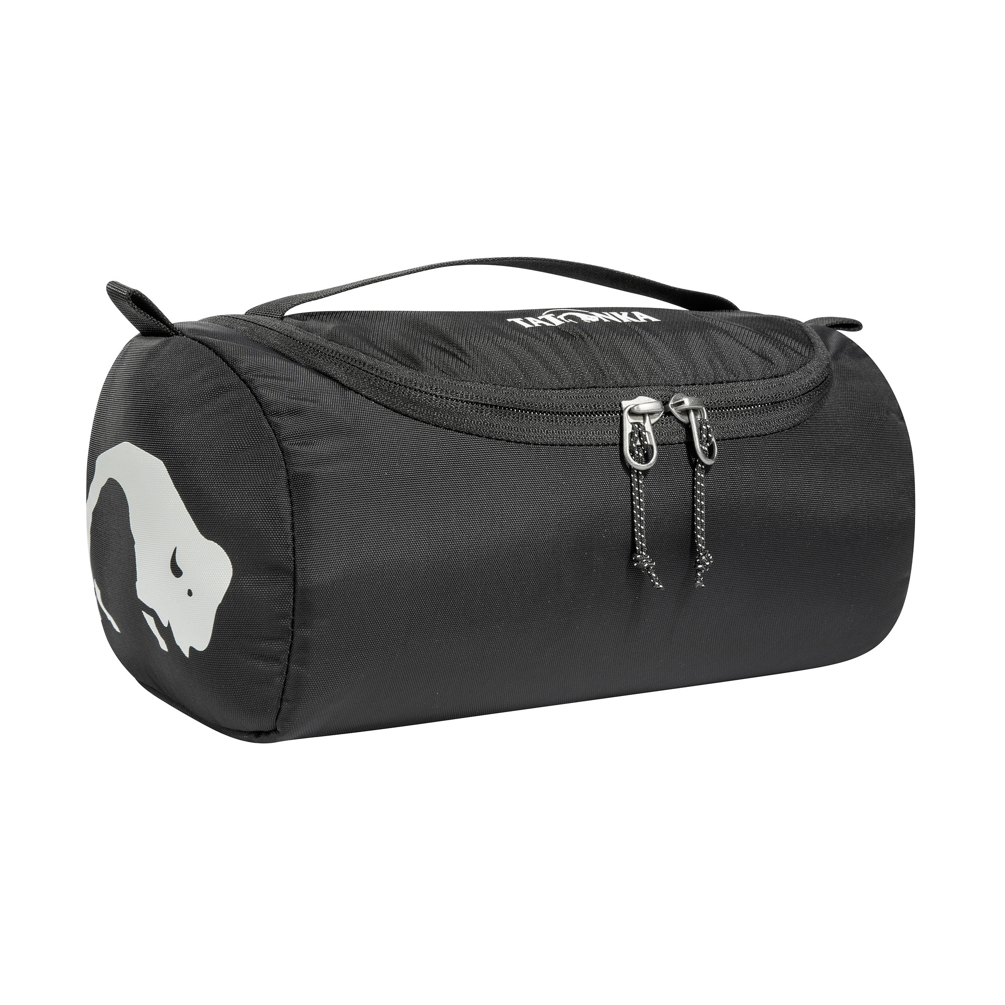 Tatonka Care Barrel black schwarz Kulturbeutel - Ansicht seitlich-vorne Zubehor, Tasche, Handtasche, Tatonka Care Barrel black schwarz Kulturbeutel - Ansicht seitlich-vorne