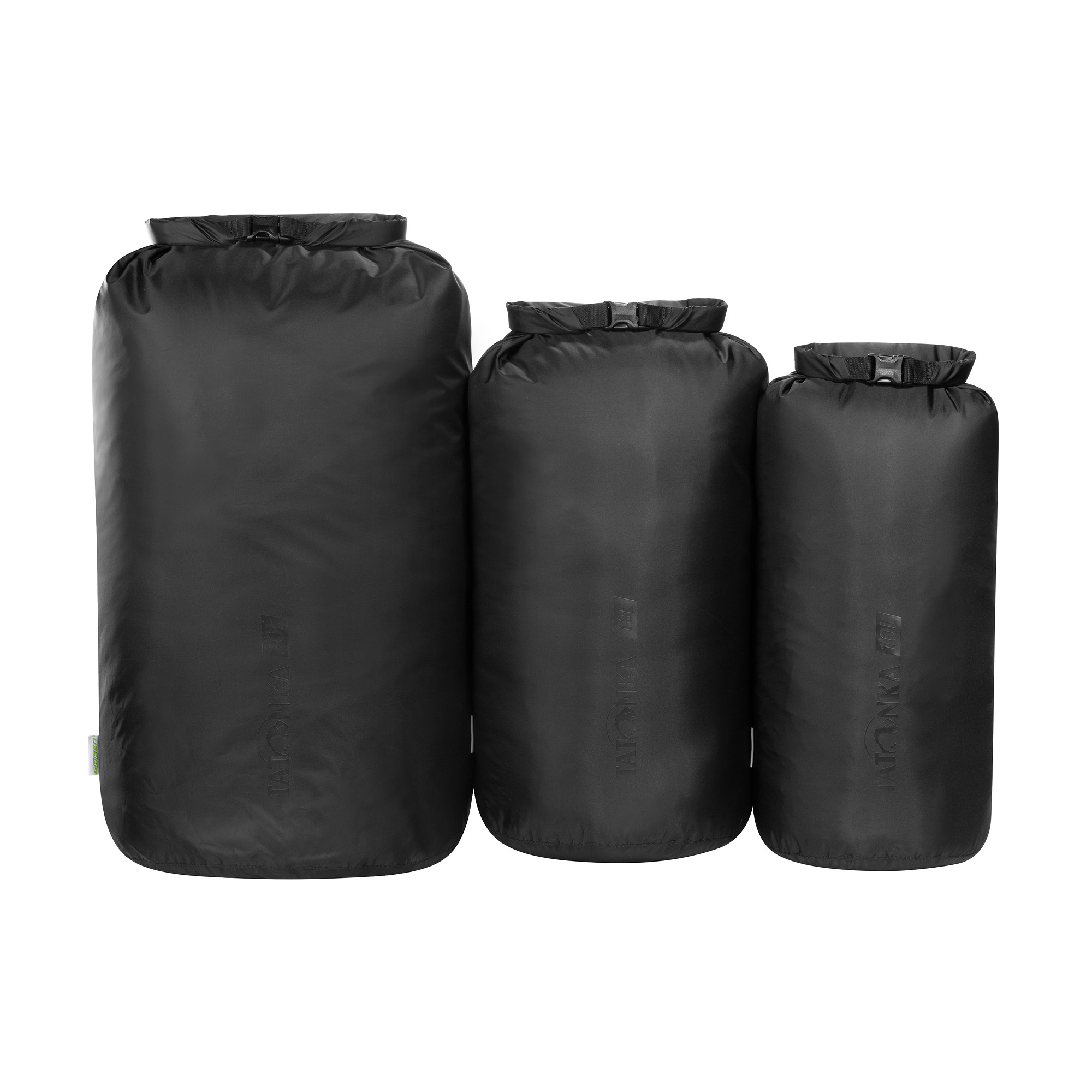 Tatonka Dry Sack Set III black schwarz Reisezubehör - Ansicht seitlich-vorne Tasche, Tatonka Dry Sack Set III black schwarz Reisezubehör - Ansicht seitlich-vorne