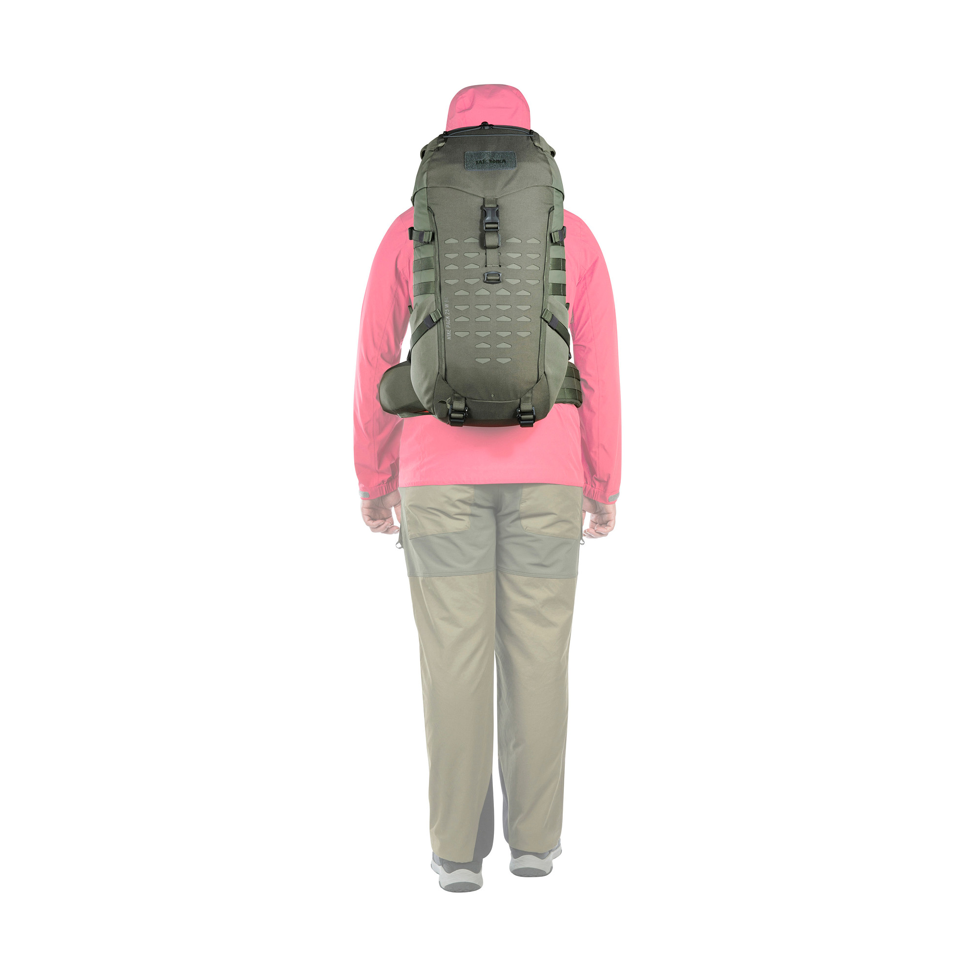 Tatonka Hike Pack 25 Women BC stone grey olive grau Wanderrucksäcke - Detailansicht Tasche, Rucksack, Erwachsener, Mann, Person, Tatonka Hike Pack 25 Women BC stone grey olive grau Wanderrucksäcke - Detailansicht