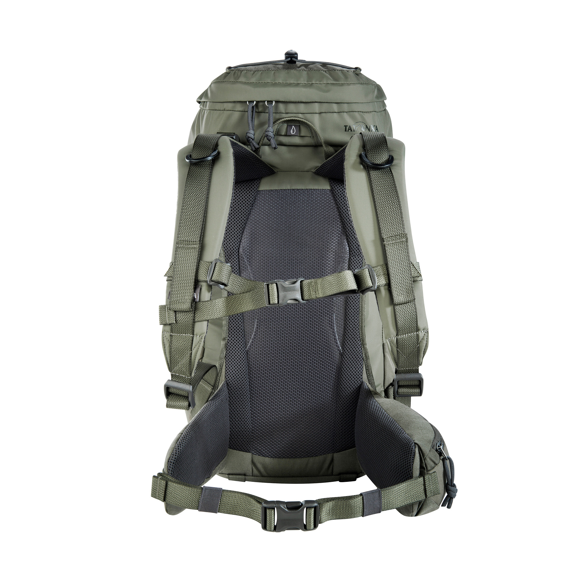 Tatonka Hike Pack 25 Women BC stone grey olive grau Wanderrucksäcke - Ansicht frontal-hinten Tasche, Rucksack, Tatonka Hike Pack 25 Women BC stone grey olive grau Wanderrucksäcke - Ansicht frontal-hinten