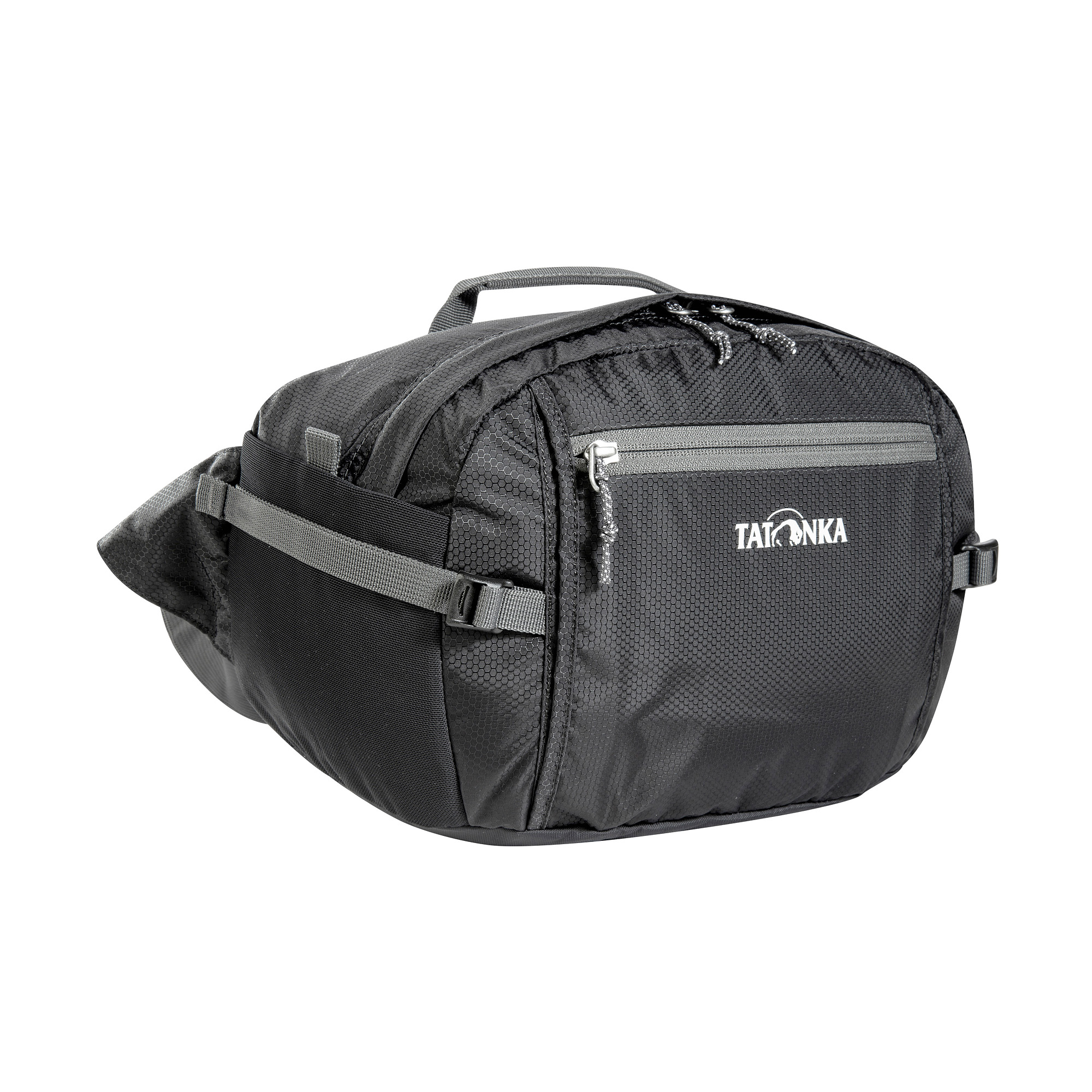 Tatonka Hip Bag L black schwarz Bauchtaschen - Ansicht seitlich-vorne Tasche, Rucksack, Tatonka Hip Bag L black schwarz Bauchtaschen - Ansicht seitlich-vorne