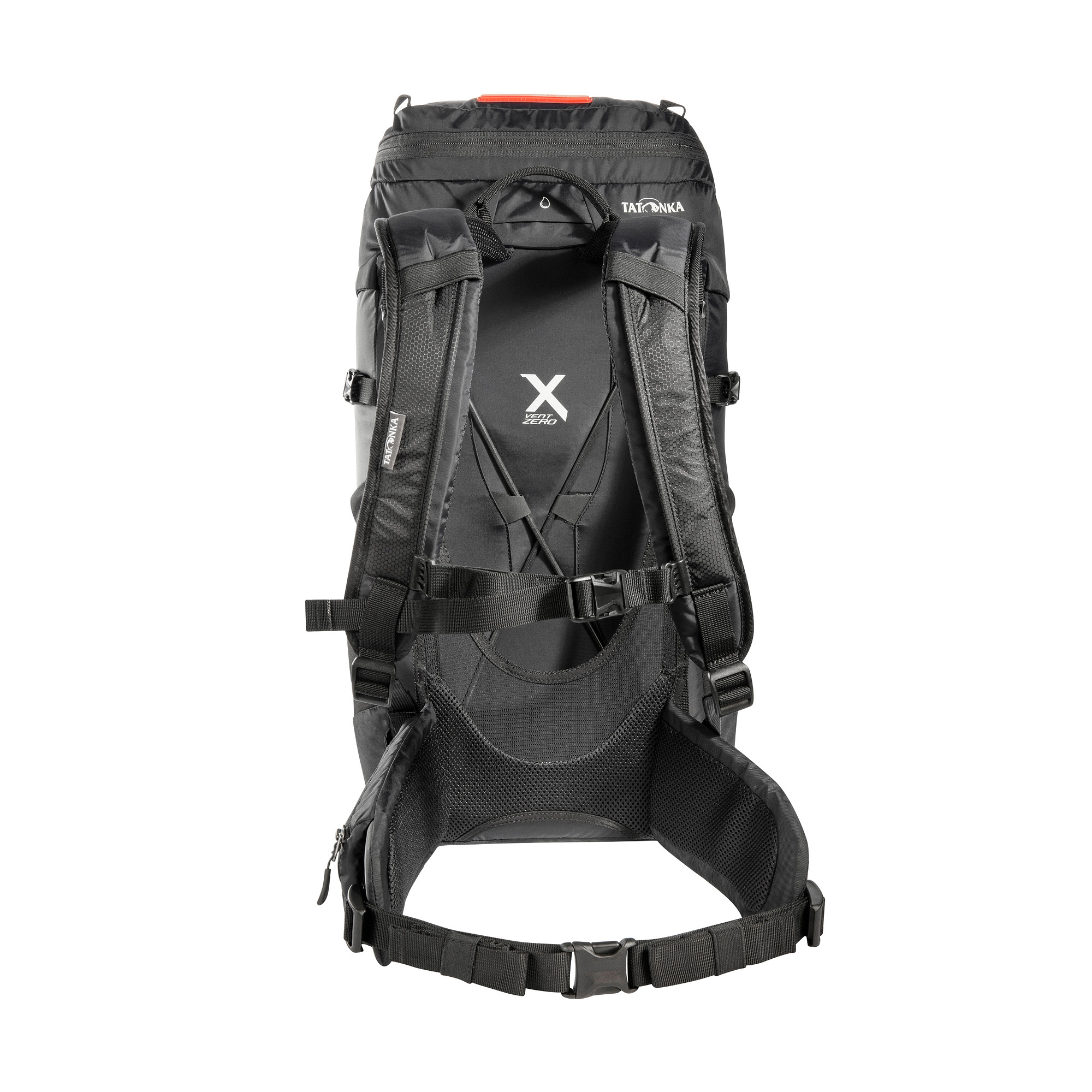 Tatonka Storm 30 RECCO black schwarz Wanderrucksäcke - Ansicht frontal-hinten Tasche, Rucksack, Tatonka Storm 30 RECCO black schwarz Wanderrucksäcke - Ansicht frontal-hinten