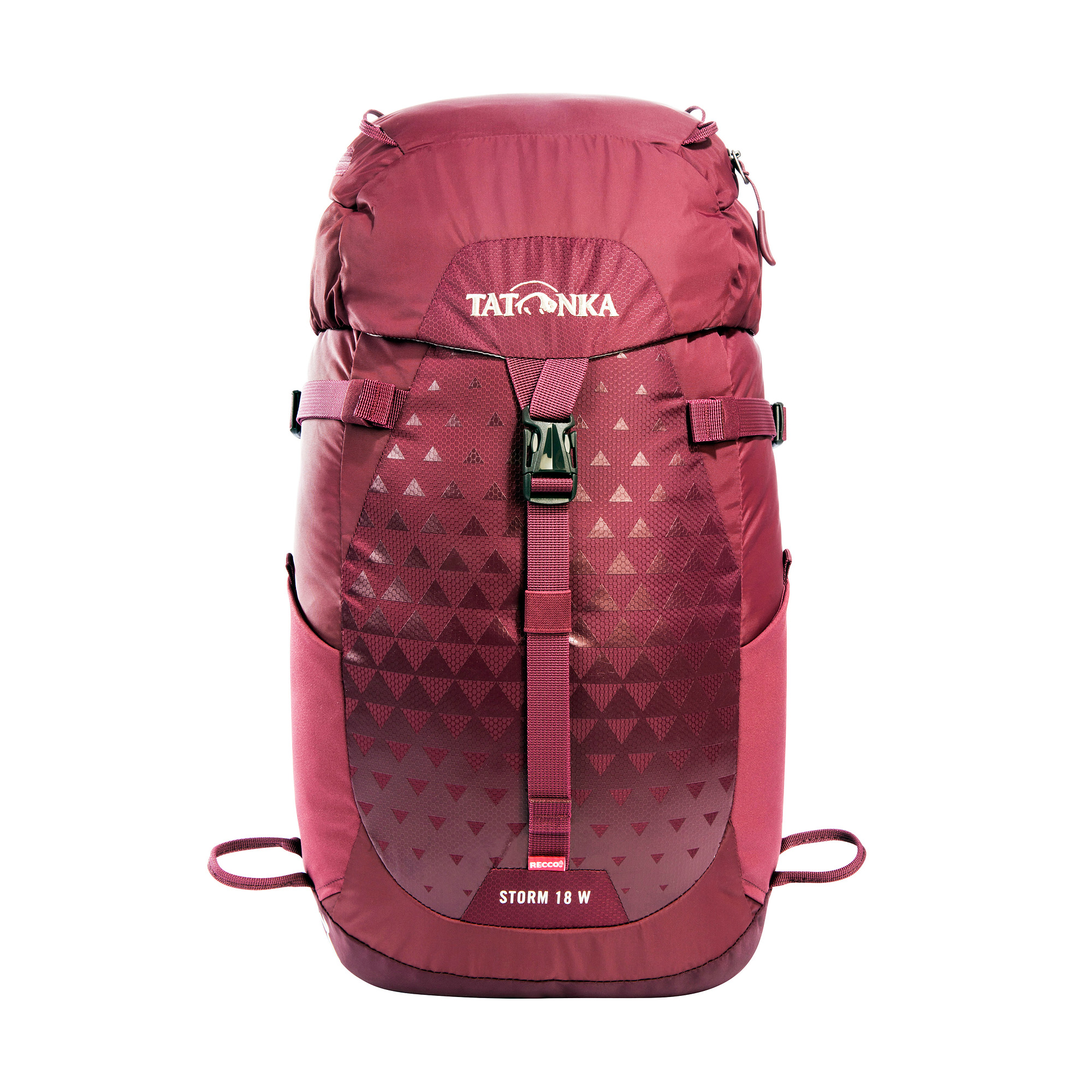 Tatonka Storm 18 Women RECCO bordeaux red rot Wanderrucksäcke - Ansicht frontal-vorne Tasche, Rucksack, Tatonka Storm 18 Women RECCO bordeaux red rot Wanderrucksäcke - Ansicht frontal-vorne