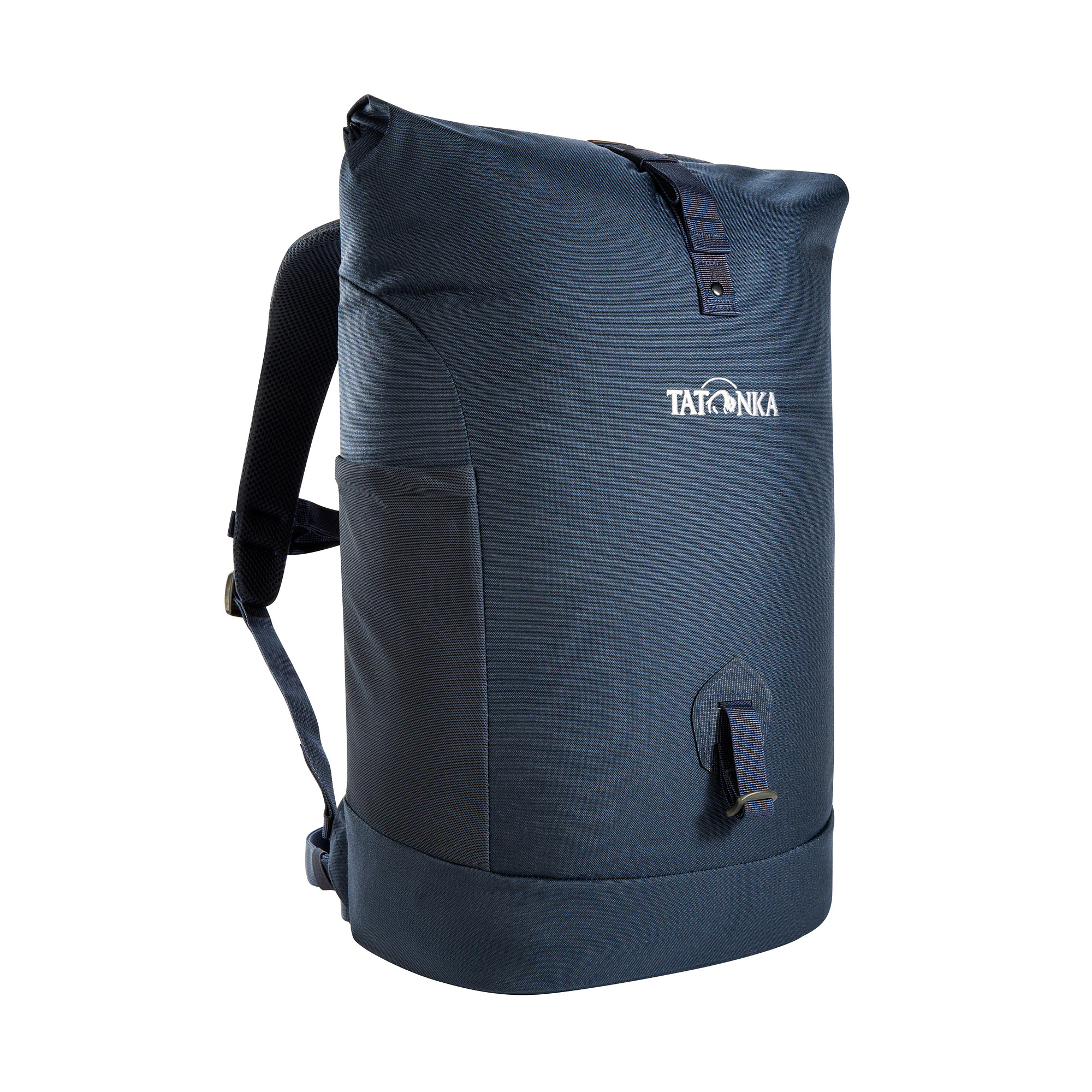 Tatonka Grip Rolltop Pack 25 navy blau Tagesrucksäcke - Ansicht seitlich-vorne Tasche, Rucksack, Tatonka Grip Rolltop Pack 25 navy blau Tagesrucksäcke - Ansicht seitlich-vorne