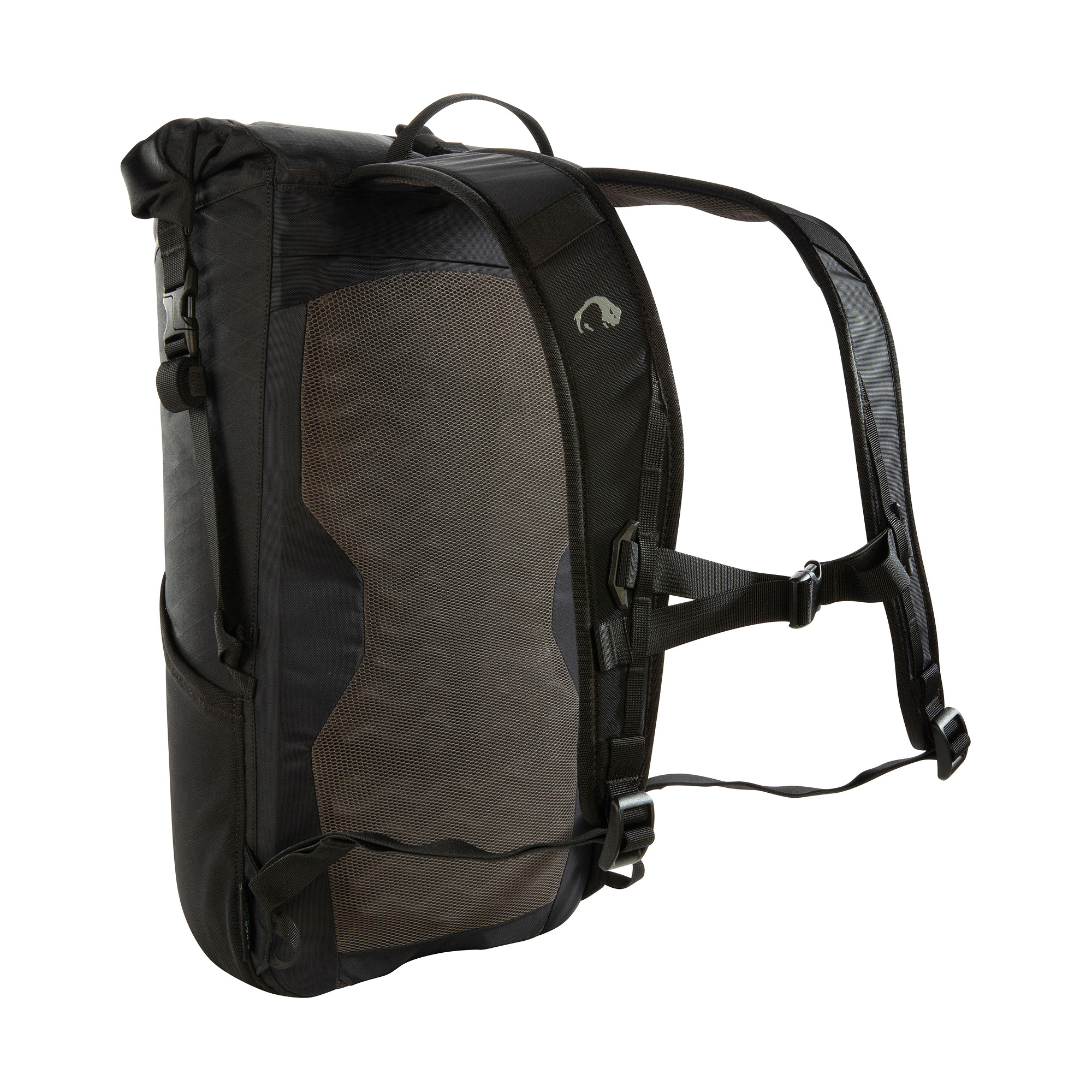 Tasche, Rucksack, Tatonka Rapid Rolltop 20 WP black schwarz Tagesrucksäcke - Ansicht seitlich-hinten