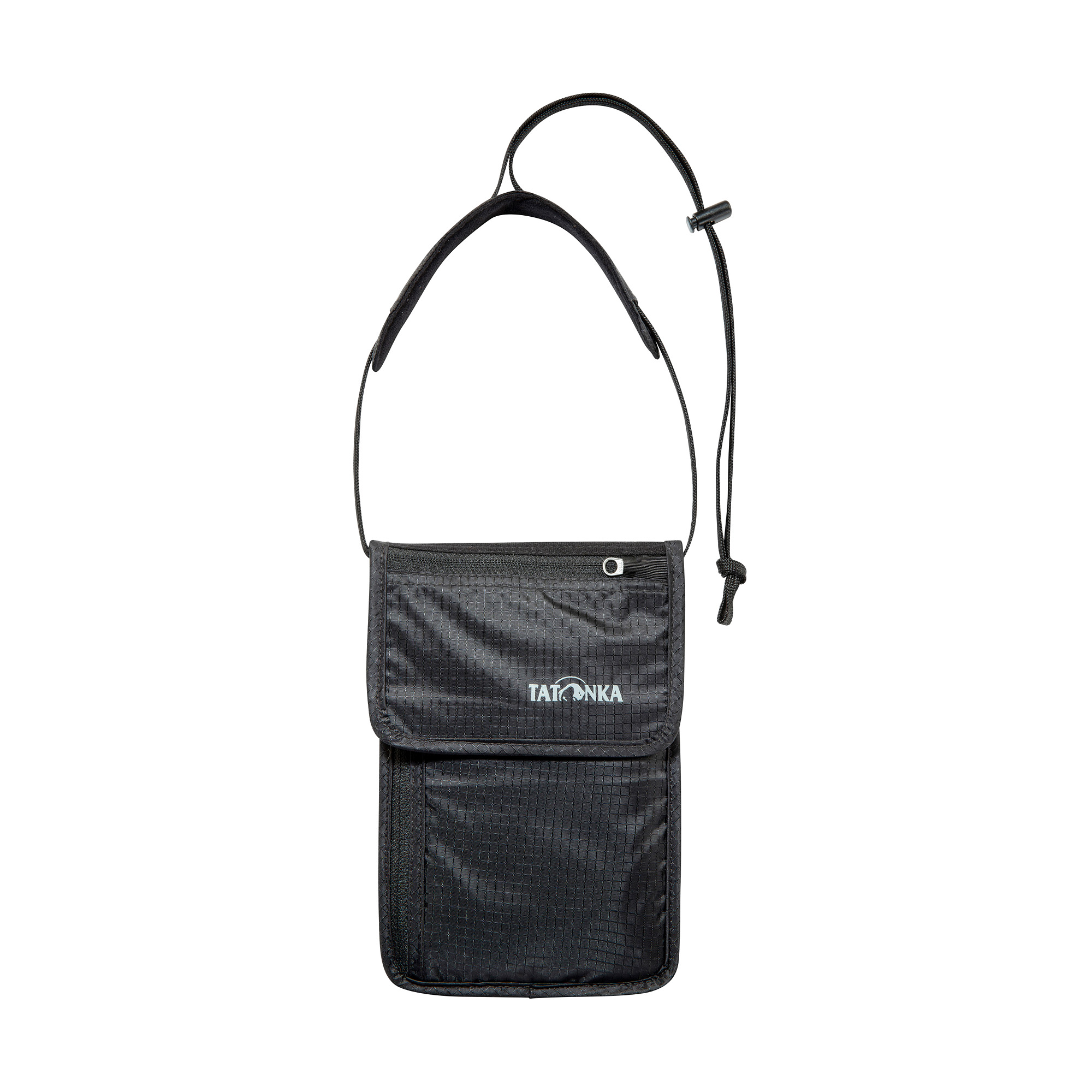 Tatonka Skin Neck Pouch black schwarz Brustbeutel - Ansicht seitlich-vorne Zubehor, Tasche, Handtasche, Geldbörse, Tragetasche, Tatonka Skin Neck Pouch black schwarz Brustbeutel - Ansicht seitlich-vorne