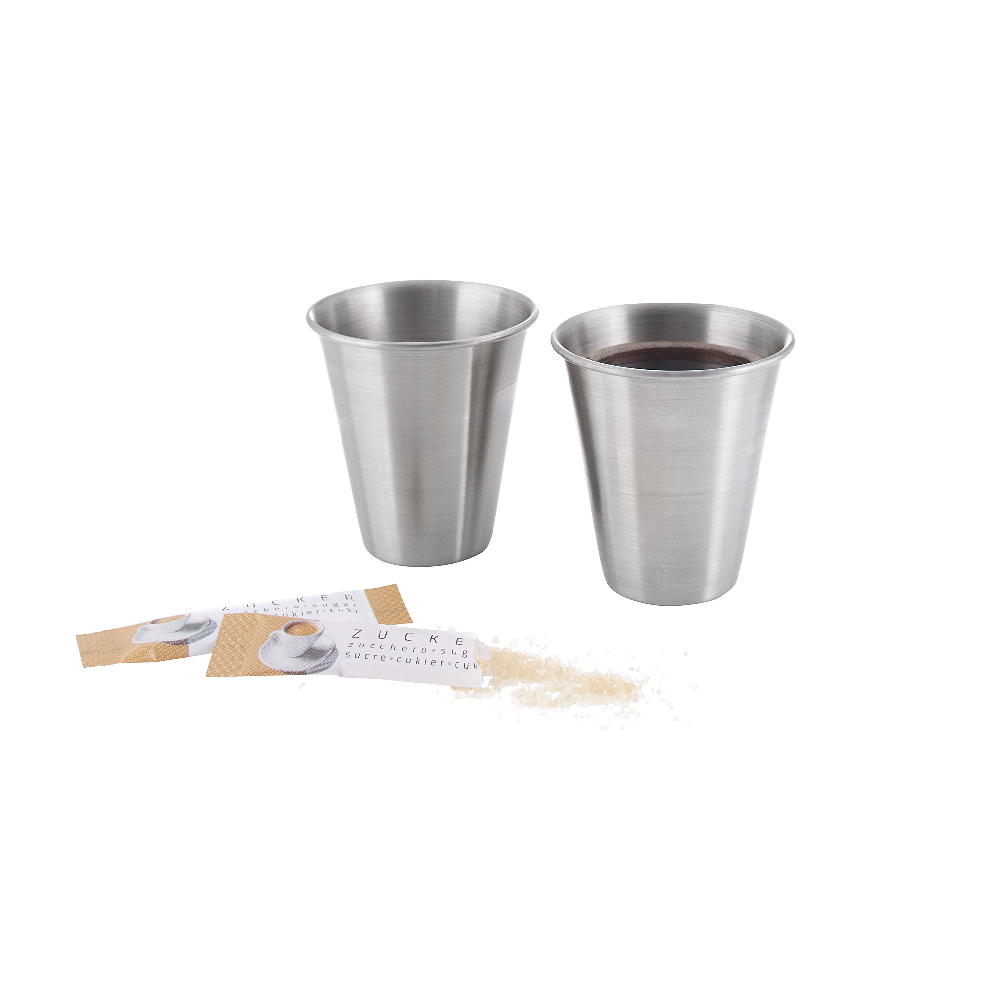Tatonka Shot Cup Set Becher & Tassen - Ansicht seitlich-vorne Pokal, Flasche, Shaker, Tatonka Shot Cup Set Becher & Tassen - Ansicht seitlich-vorne