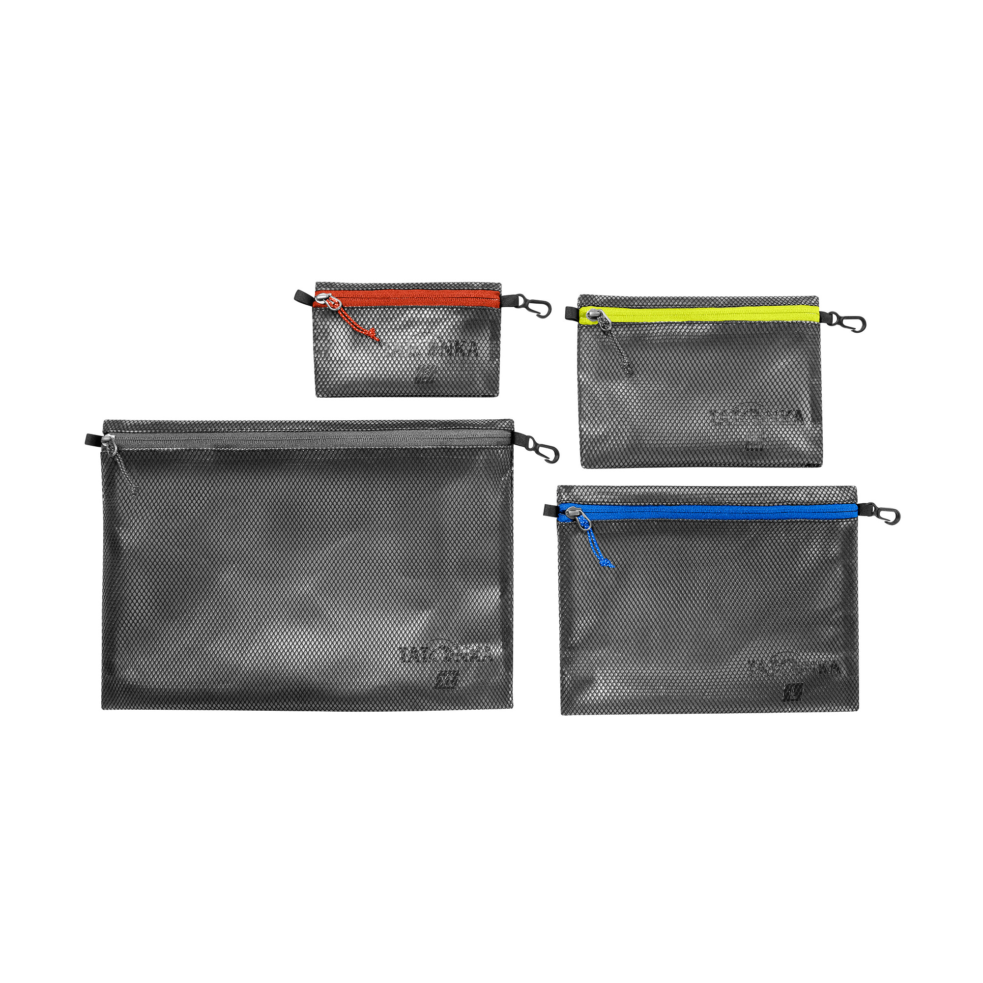 Tatonka Zip Pouch Set IV black schwarz Reisezubehör - Ansicht seitlich-vorne Zubehor, Tasche, Handtasche, Tatonka Zip Pouch Set IV black schwarz Reisezubehör - Ansicht seitlich-vorne