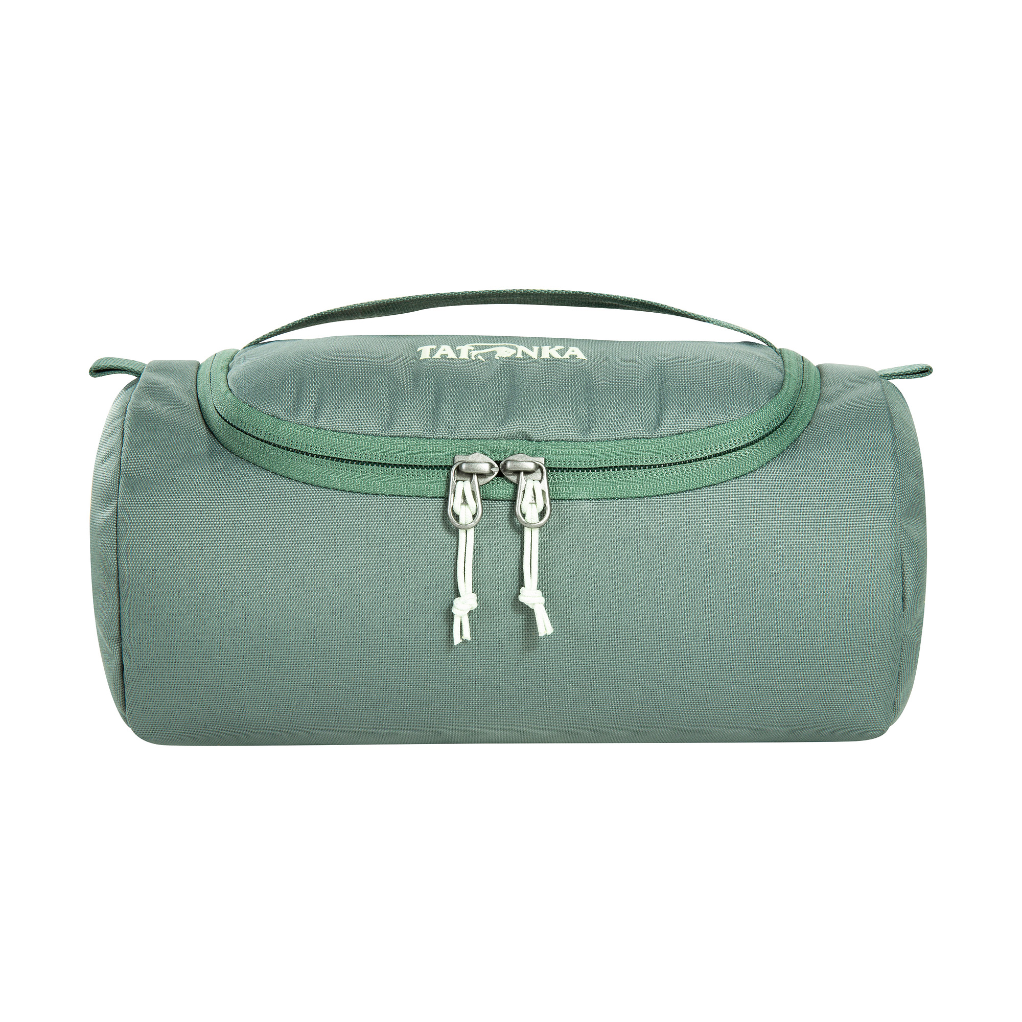 Zubehor, Tasche, Handtasche, Tatonka Care Barrel sage green grün Kulturbeutel - Ansicht frontal-vorne