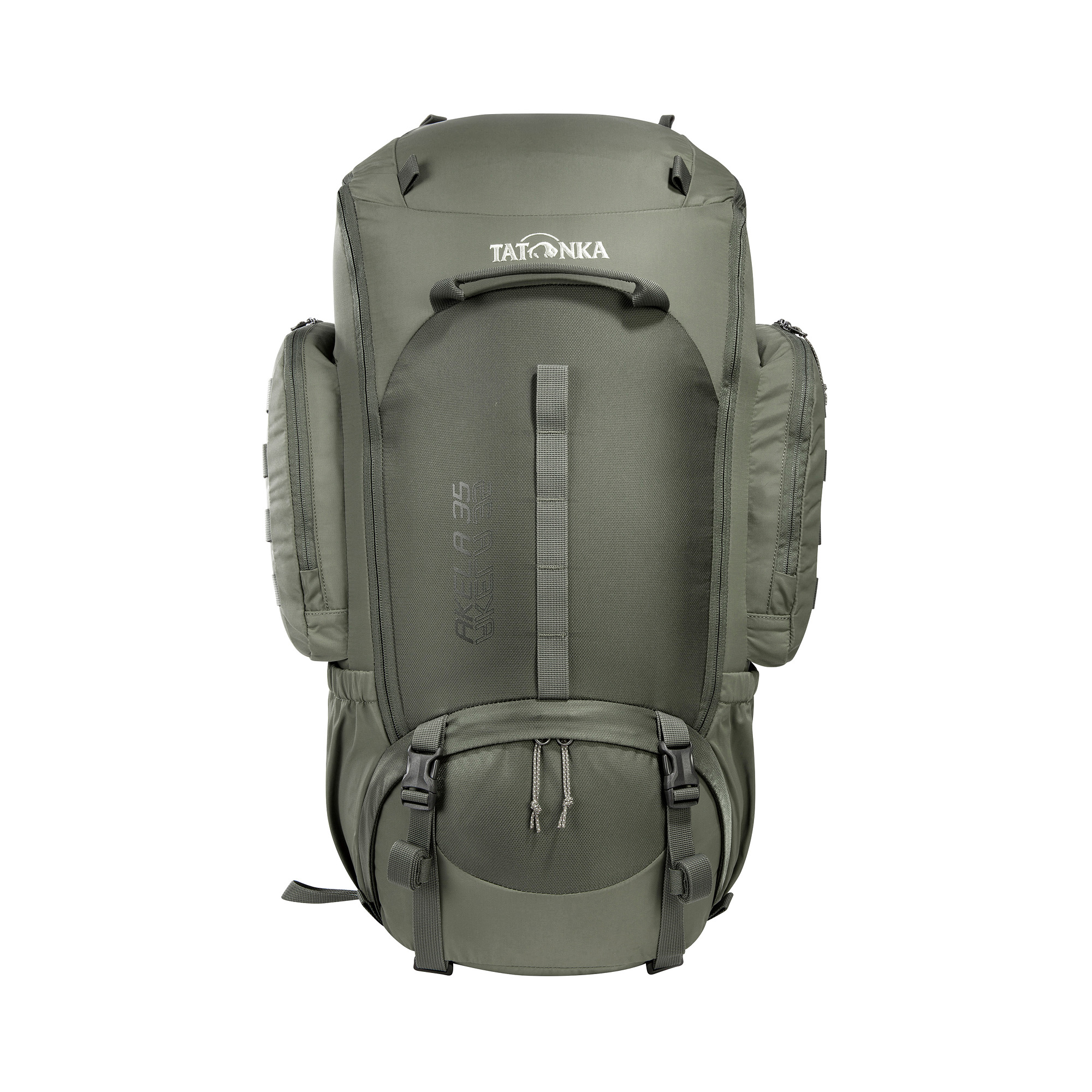Tatonka Akela 35 stone grey olive grau Trekkingrucksäcke - Ansicht frontal-vorne Tasche, Rucksack, Tatonka Akela 35 stone grey olive grau Trekkingrucksäcke - Ansicht frontal-vorne
