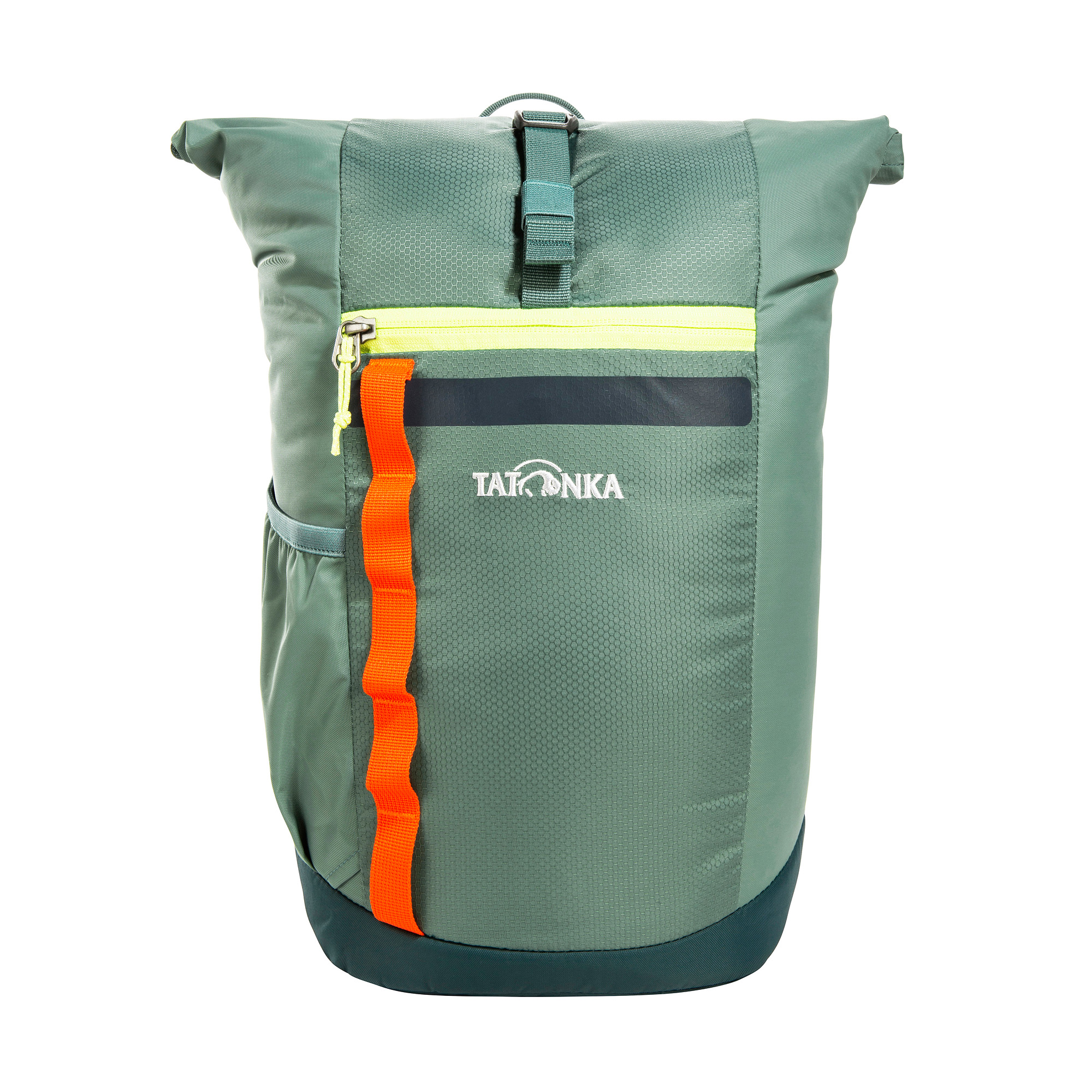 Tatonka Rolltop Pack JR 14 sage green grün Kinderrucksäcke - Ansicht frontal-vorne Tasche, Rucksack, Tragetasche, Tatonka Rolltop Pack JR 14 sage green grün Kinderrucksäcke - Ansicht frontal-vorne