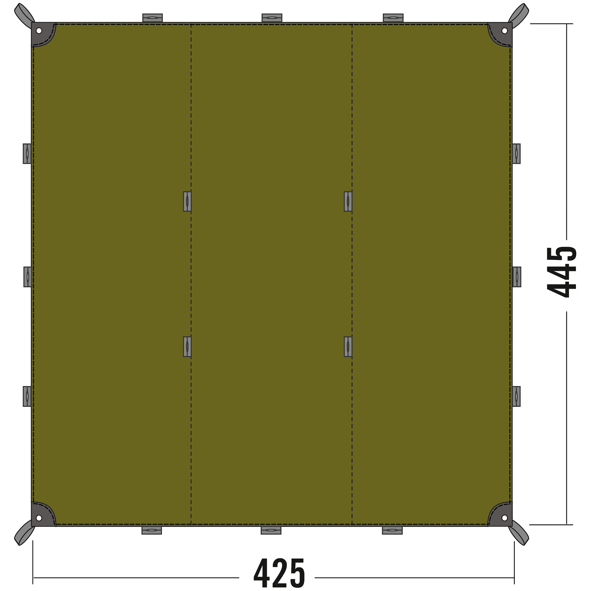 Tatonka Tarp 1 light olive grün Tarps - Detailansicht Tatonka Tarp 1 light olive grün Tarps - Detailansicht