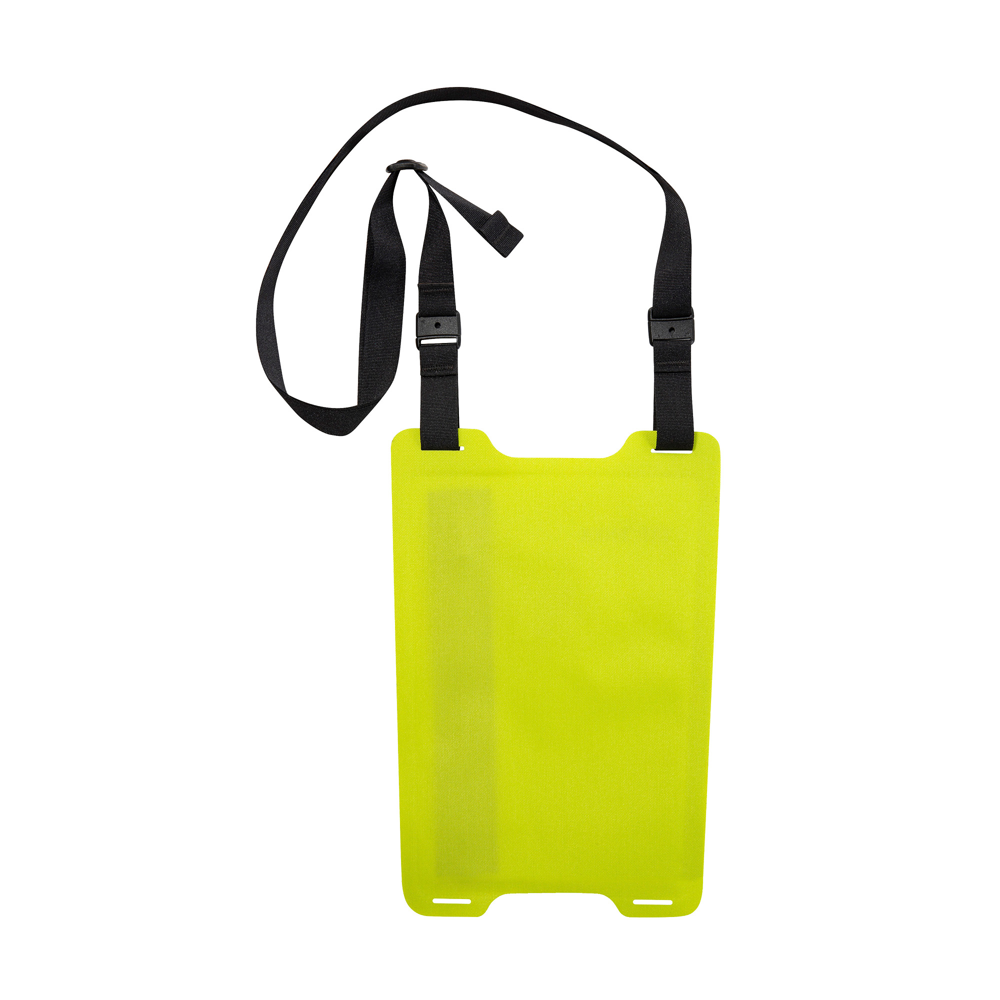 Handyhalterung, Armband, Neon-Grün, Kunststoff, Gurt, Tatonka WP Zip Neck Pouch M lime gelb - Ansicht seitlich-hinten