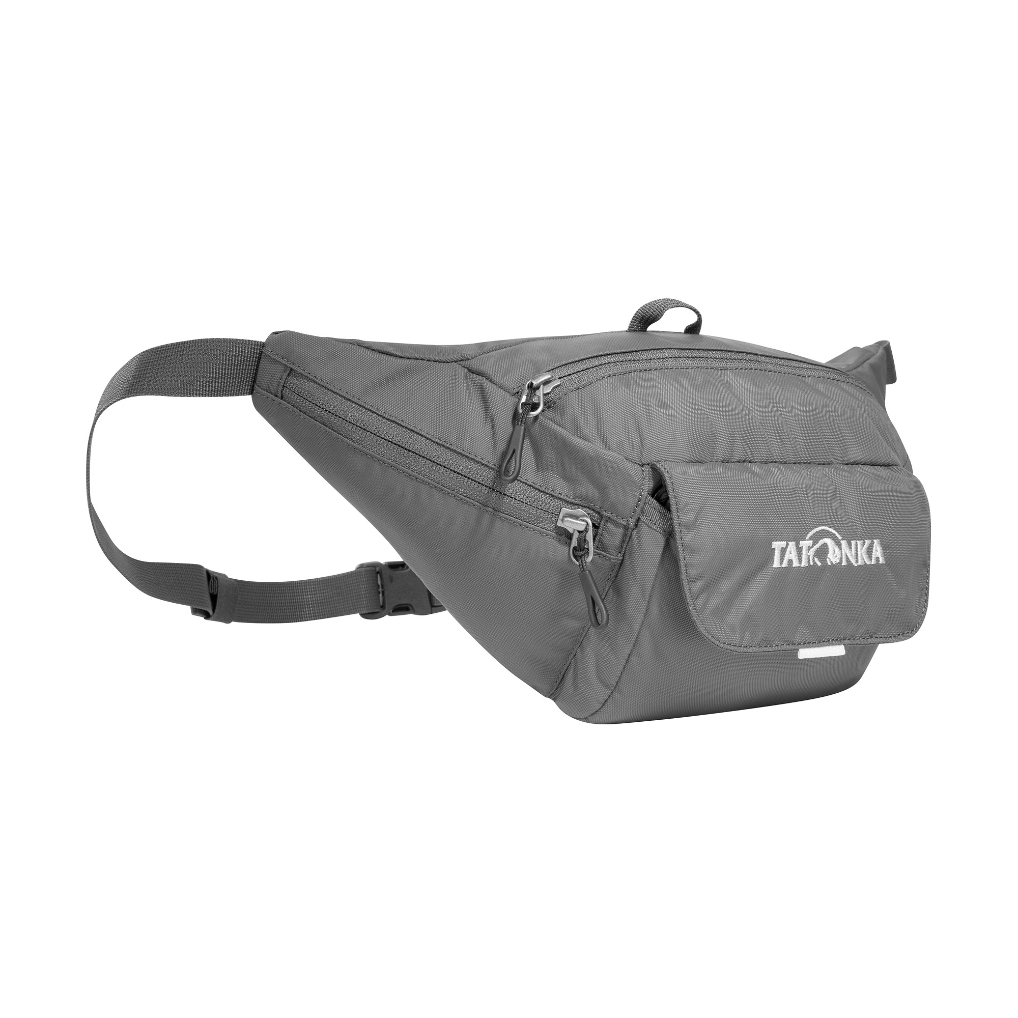 Tatonka Funny Bag "M" titan grey grau Bauchtaschen - Ansicht seitlich-vorne Tasche, Zubehör, Handtasche, Tatonka Funny Bag "M" titan grey grau Bauchtaschen - Ansicht seitlich-vorne
