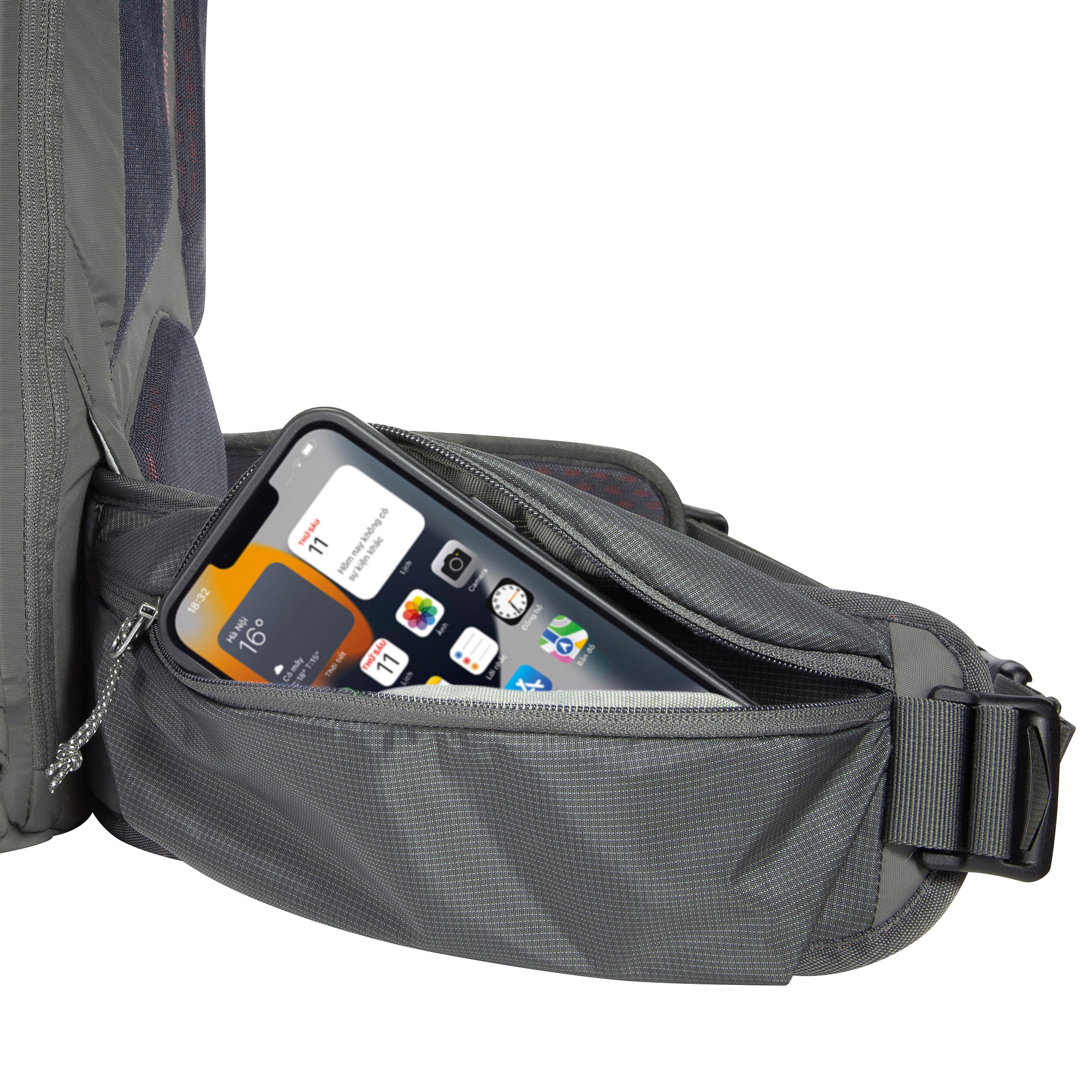 Elektronik, Telefon, Handy, Tasche, Handtasche, Tatonka Norix 27 titan grey grau Trekkingrucksäcke - Detailansicht