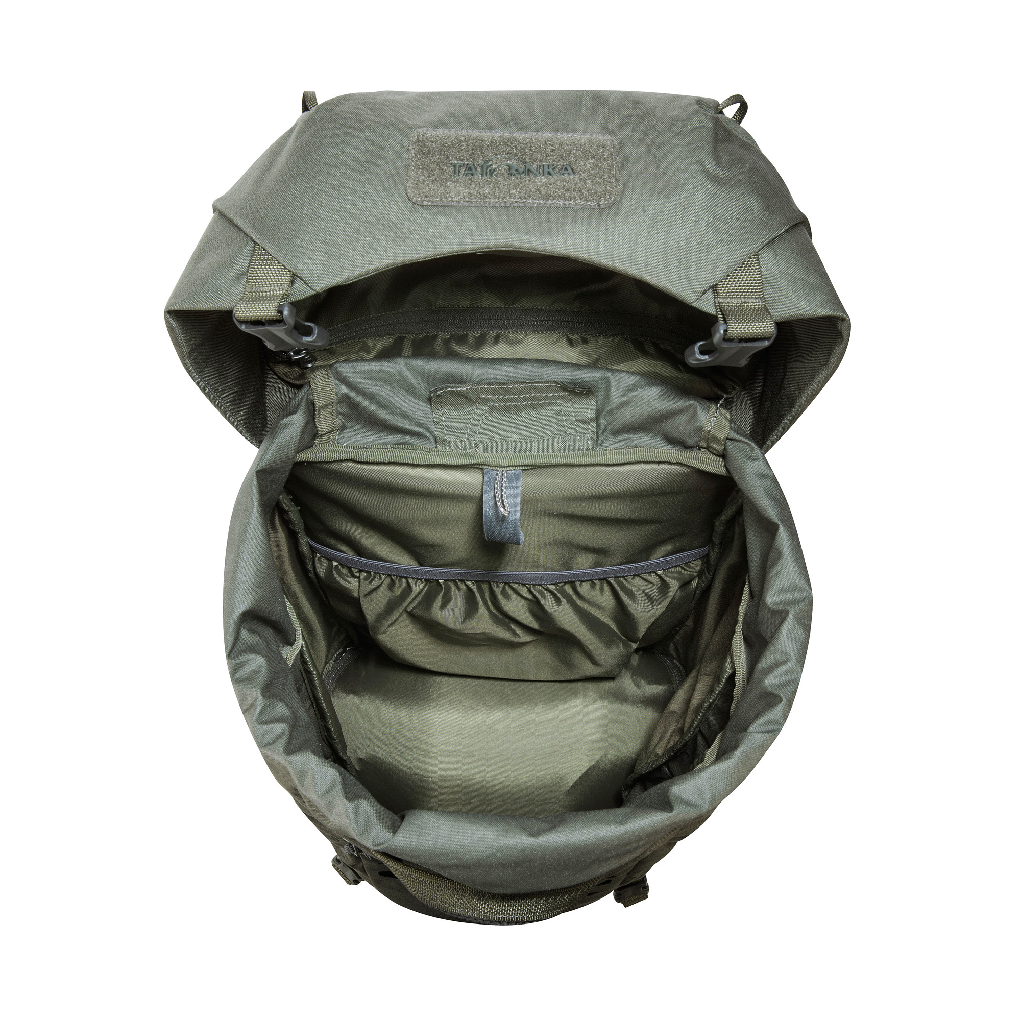 Tatonka Pyrox 40+10 Women BC stone grey olive grau Trekkingrucksäcke - Detailansicht Tasche, Rucksack, Tatonka Pyrox 40+10 Women BC stone grey olive grau Trekkingrucksäcke - Detailansicht