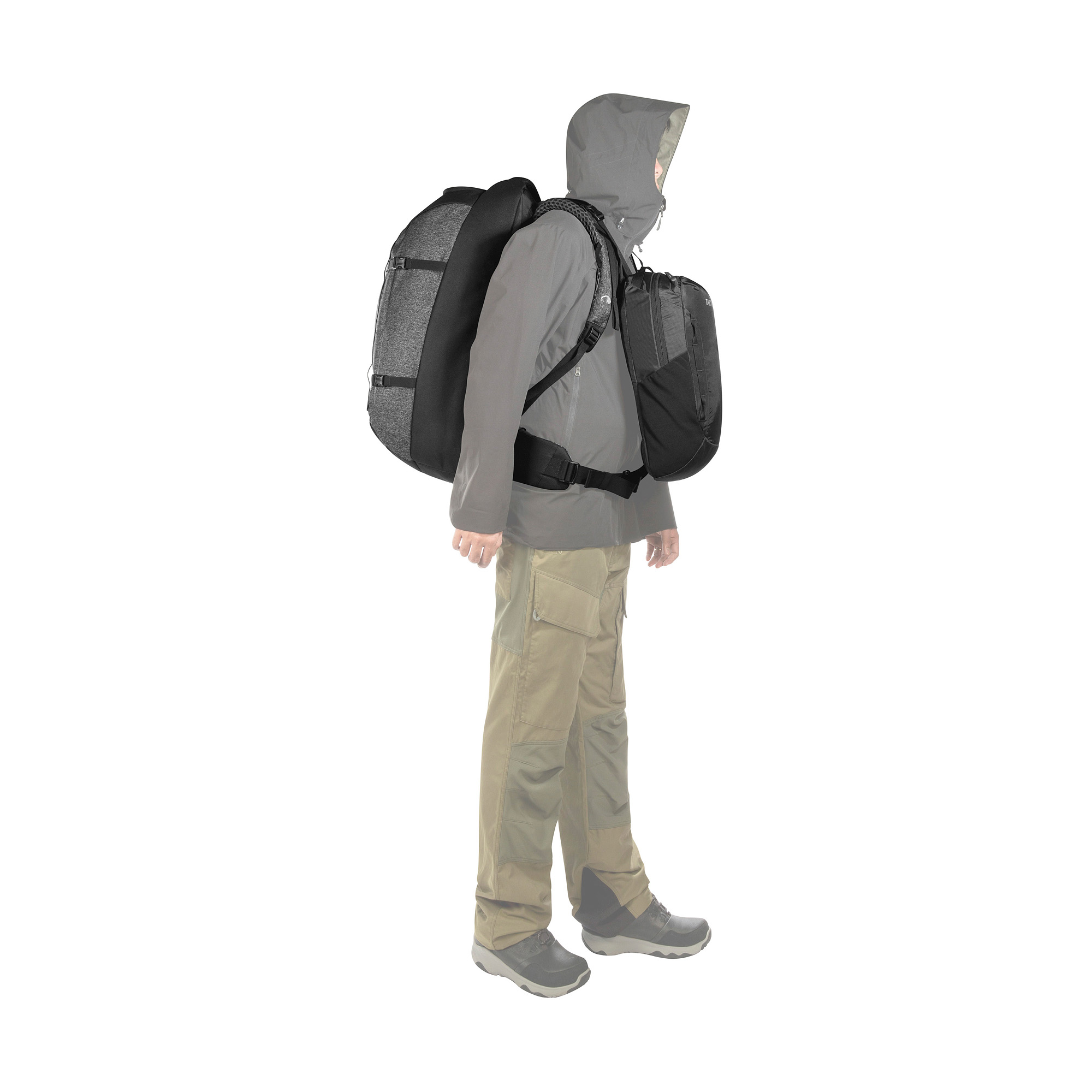 Tasche, Rucksack, Erwachsener, Mann, Person, Tatonka Great Escape 60+15 black schwarz Reiserucksäcke - Detailansicht