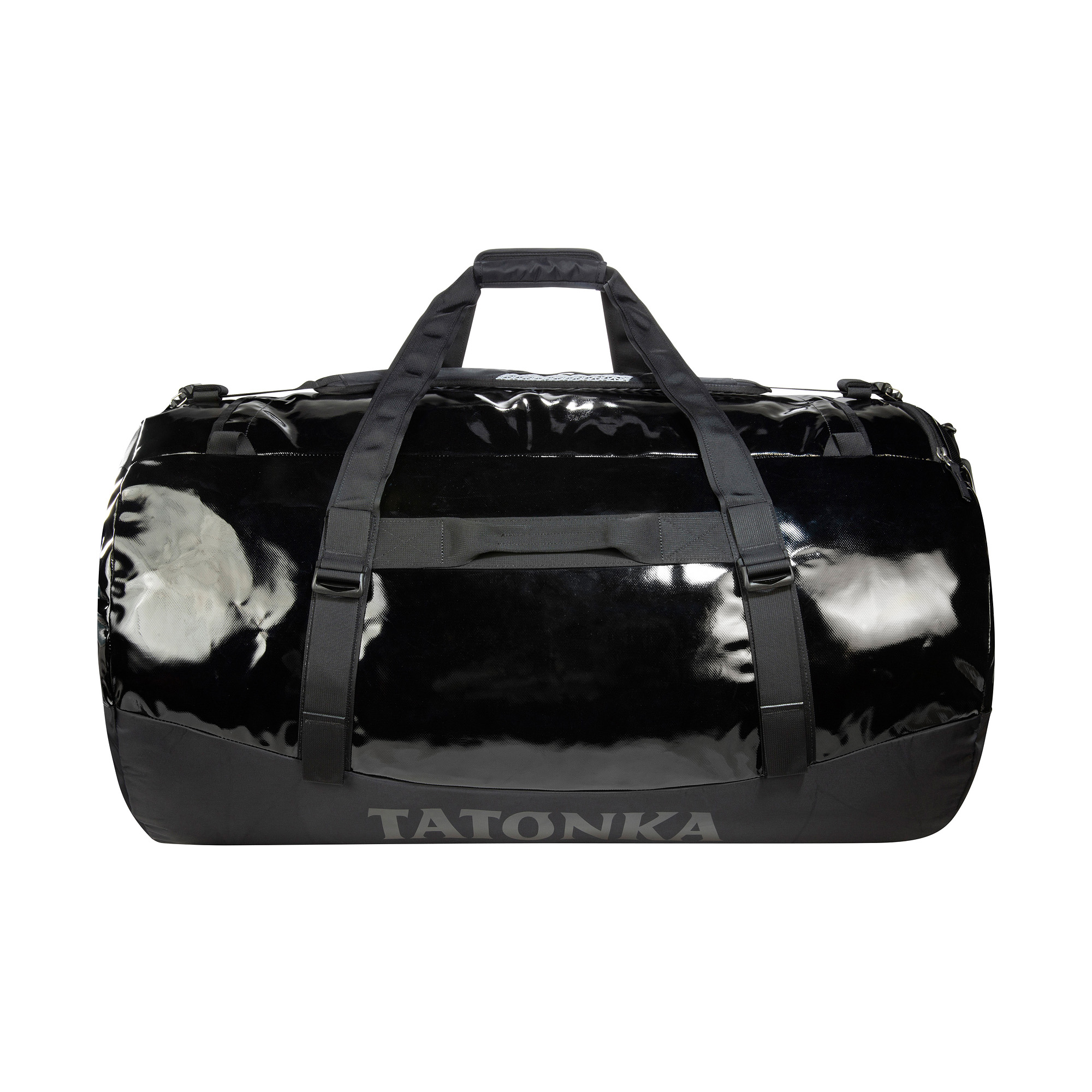 Tatonka Barrel 130 black schwarz Reisetaschen - Ansicht frontal-hinten Zubehor, Tasche, Handtasche, Tragetasche, Gepäck, Tatonka Barrel 130 black schwarz Reisetaschen - Ansicht frontal-hinten