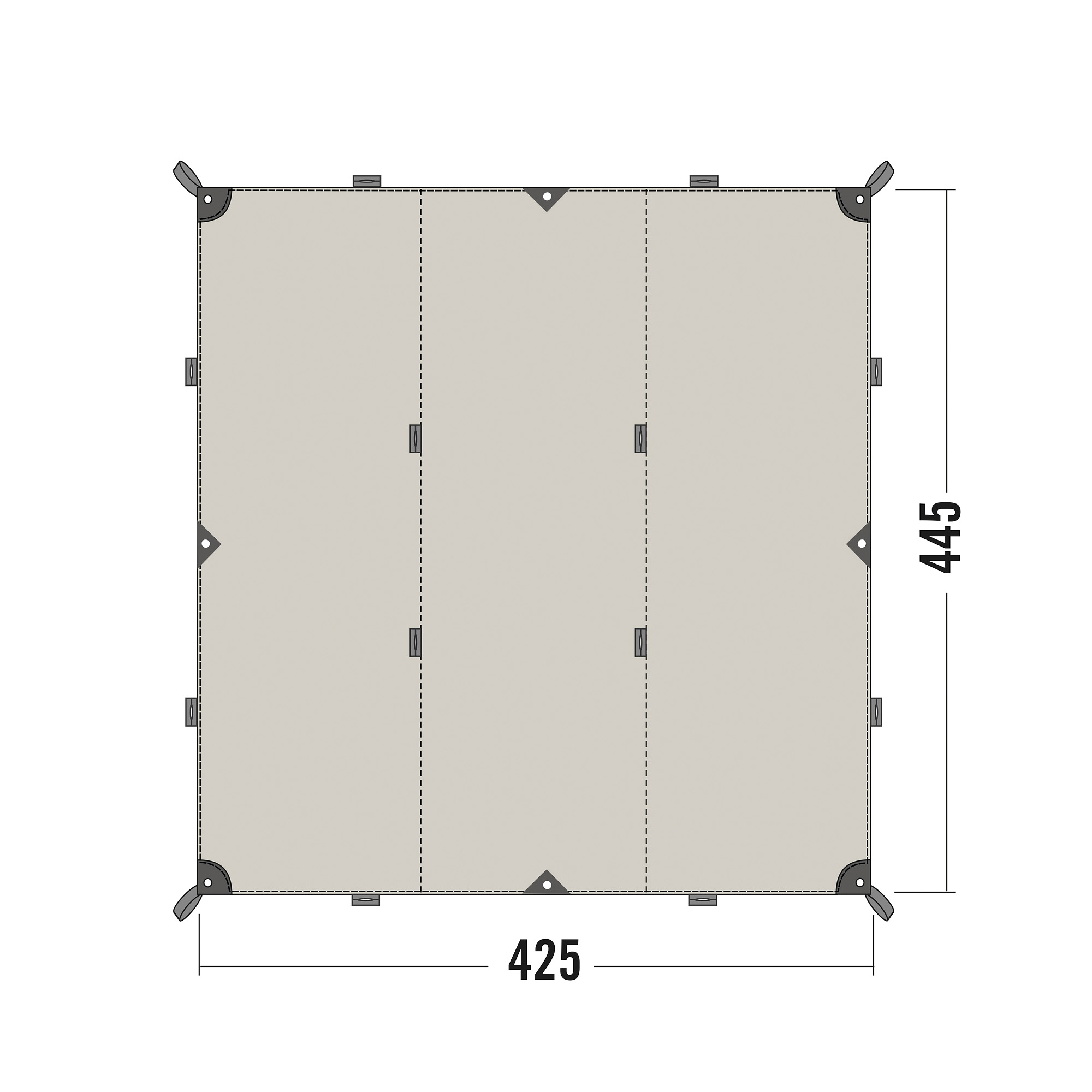 Tatonka Tarp 1 TC sand beige braun Tarps - Detailansicht Tatonka Tarp 1 TC sand beige braun Tarps - Detailansicht