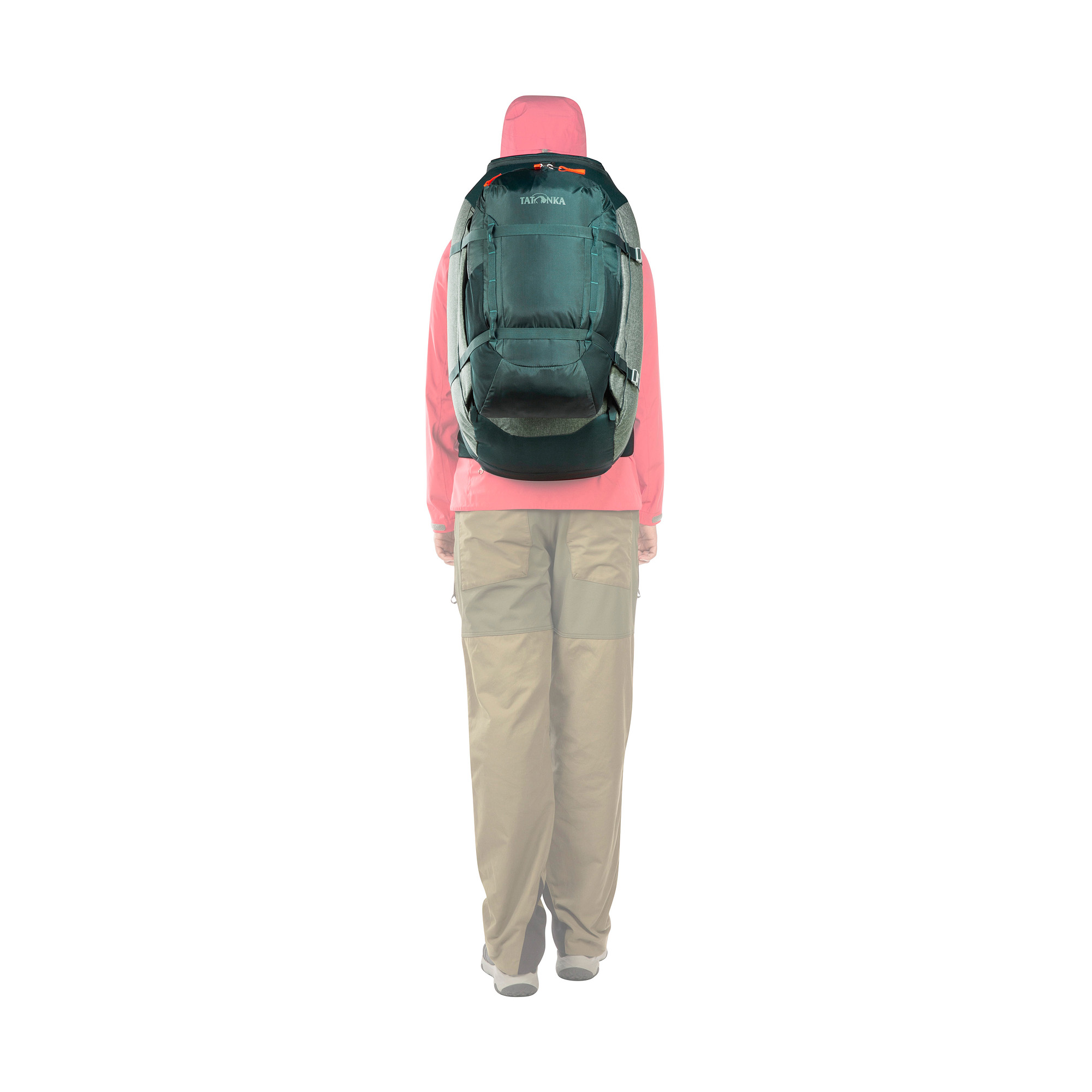 Tasche, Rucksack, Erwachsener, Mann, Person, Tatonka Great Escape 50+15 Women sage green grün Reiserucksäcke - Detailansicht