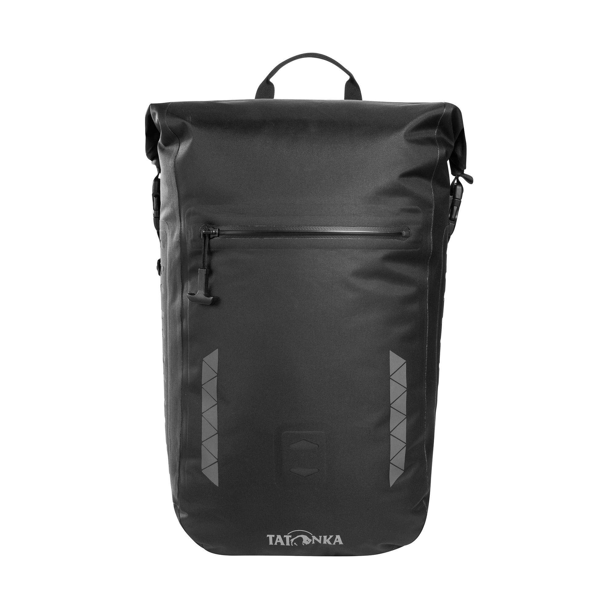 Tasche, Zubehör, Handtasche, Tatonka Commuter Rolltop 25 WP black schwarz Tagesrucksäcke - Ansicht frontal-vorne