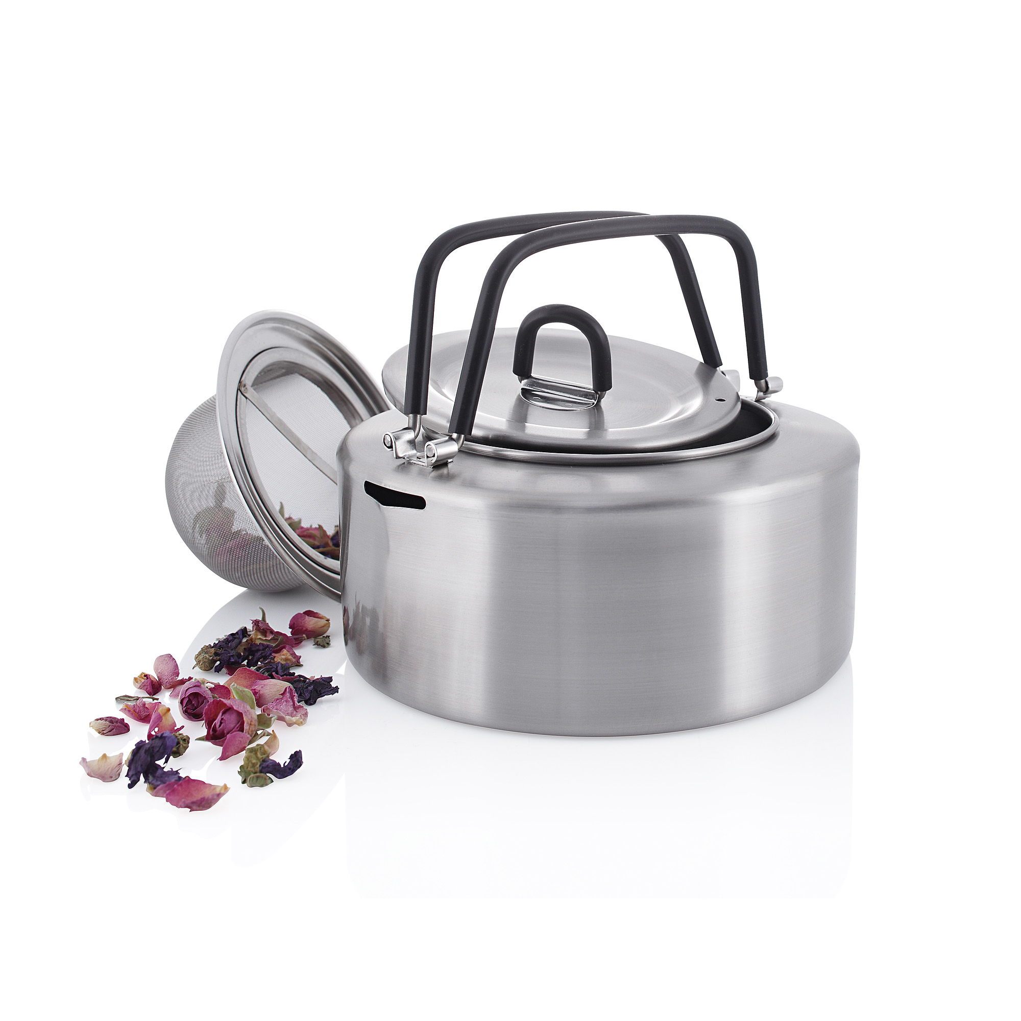 Tatonka Teapot 1,0 Liter Teller, Schüsseln & Töpfe - Ansicht seitlich-vorne Kochgeschirr, Topf, Kochtopf, Tatonka Teapot 1,0 Liter Teller, Schüsseln & Töpfe - Ansicht seitlich-vorne