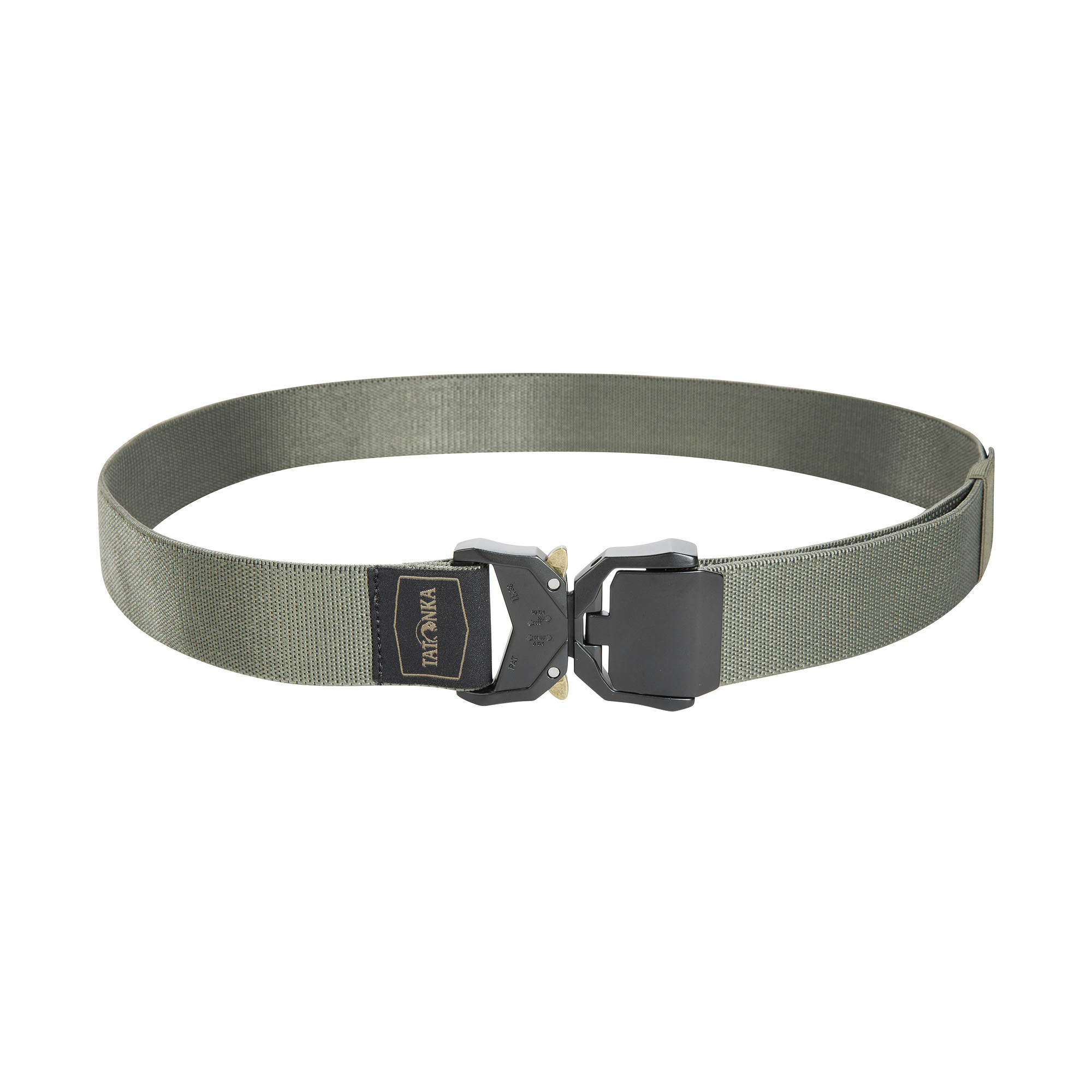 Tatonka Stretchbelt 38 BC stone grey olive grau Gürtel - Ansicht seitlich-vorne Zubehor, Gürtel, Schnalle, Tatonka Stretchbelt 38 BC stone grey olive grau Gürtel - Ansicht seitlich-vorne