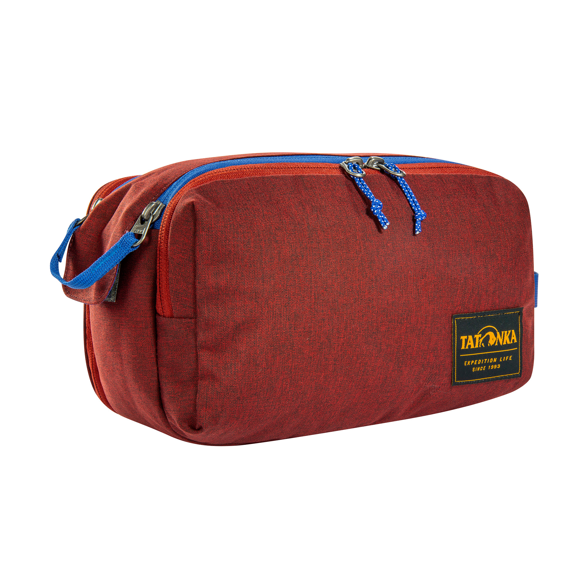 Tatonka Cosmetic Double Zip Pouch tango red rot Kulturbeutel - Ansicht seitlich-vorne Zubehor, Tasche, Handtasche, Tatonka Cosmetic Double Zip Pouch tango red rot Kulturbeutel - Ansicht seitlich-vorne