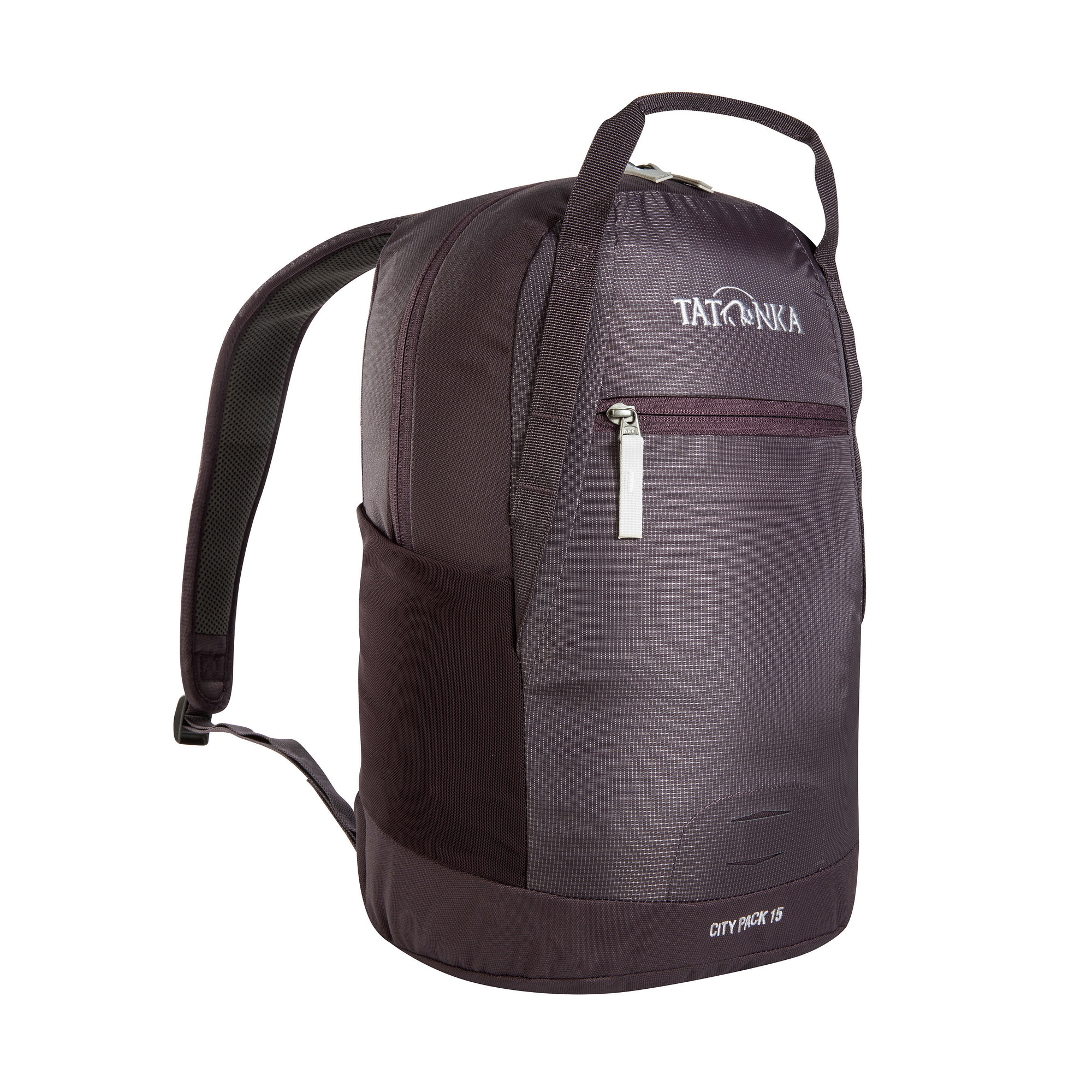 Tatonka City Pack 15 midnight plum lila Tagesrucksäcke - Ansicht seitlich-vorne Tasche, Rucksack, Tatonka City Pack 15 midnight plum lila Tagesrucksäcke - Ansicht seitlich-vorne