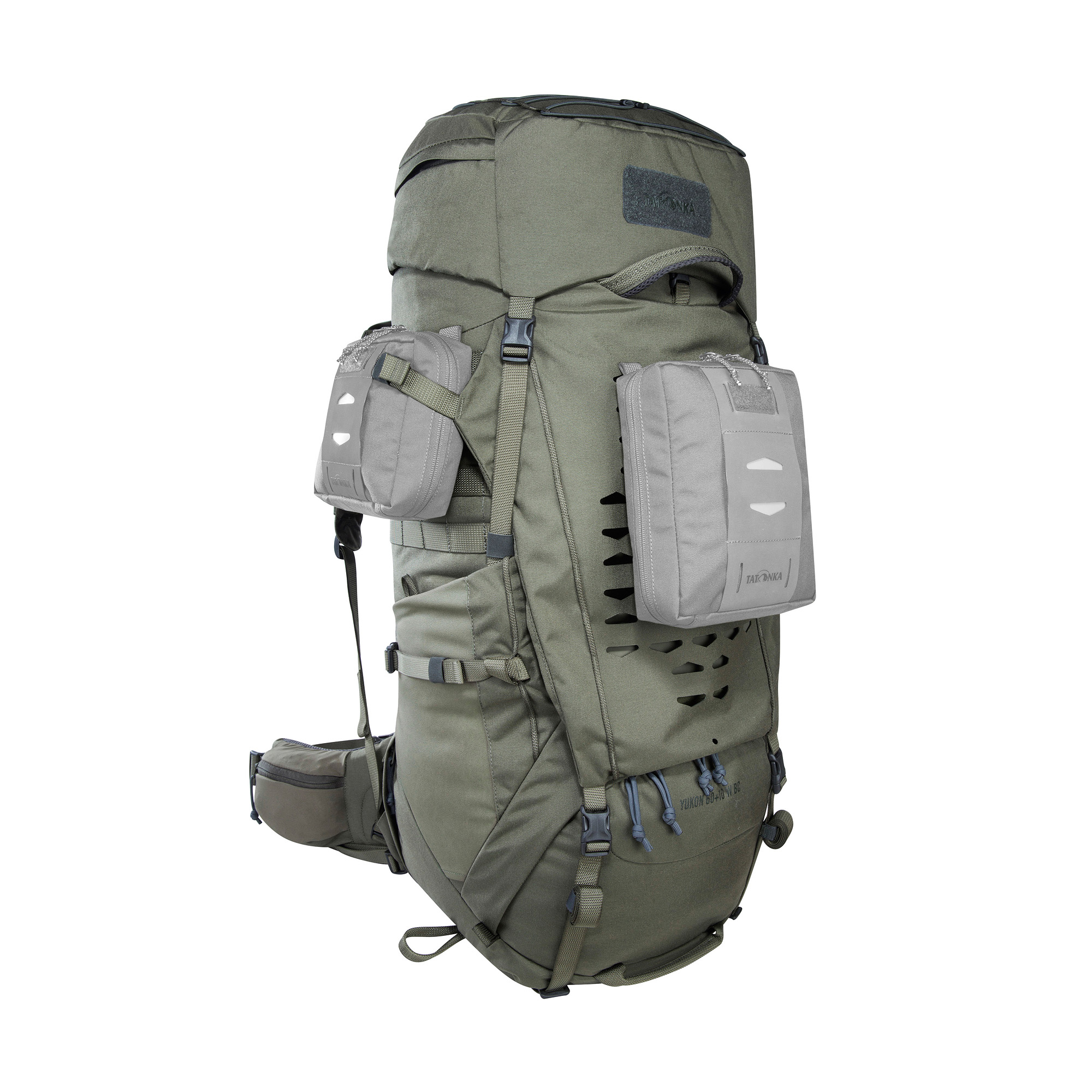 Tasche, Rucksack, Tatonka Yukon 60+10 Women BC stone grey olive grau Trekkingrucksäcke - Detailansicht