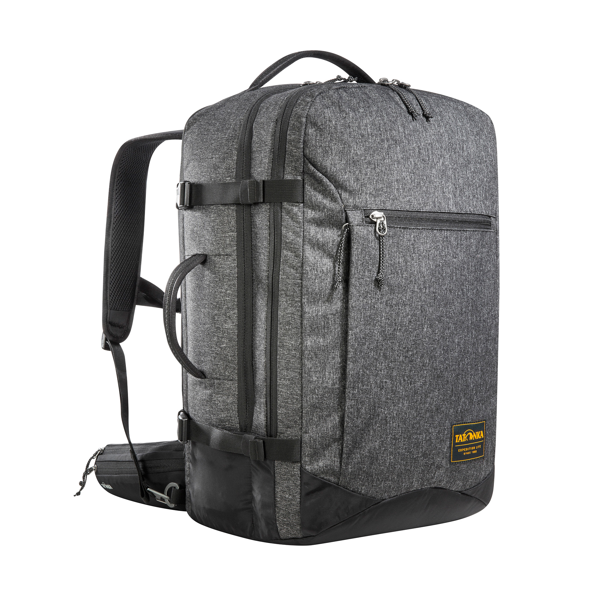 Tatonka Traveller Pack 35 black schwarz Reiserucksäcke - Ansicht seitlich-vorne Tasche, Rucksack, Tatonka Traveller Pack 35 black schwarz Reiserucksäcke - Ansicht seitlich-vorne