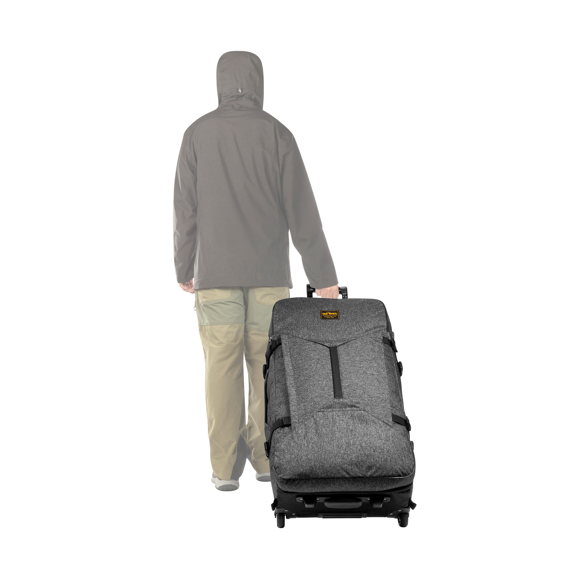 Gepäck, Erwachsener, Männlich, Mann, Person, Tatonka Travel Roller 90 black schwarz Trolleys & Koffer - Detailansicht