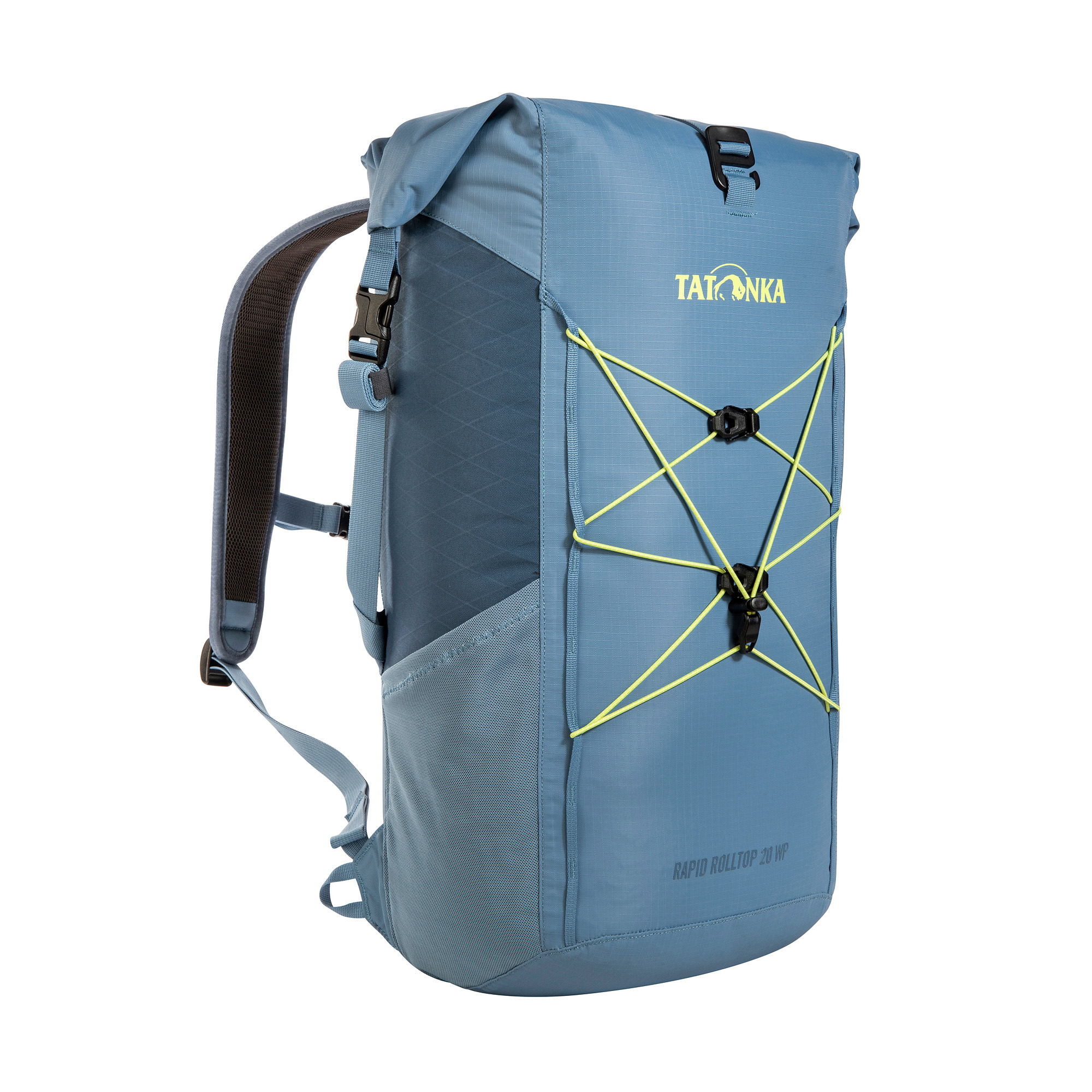 Tasche, Rucksack, Tatonka Rapid Rolltop 20 WP elemental blue blau Tagesrucksäcke - Ansicht seitlich-vorne