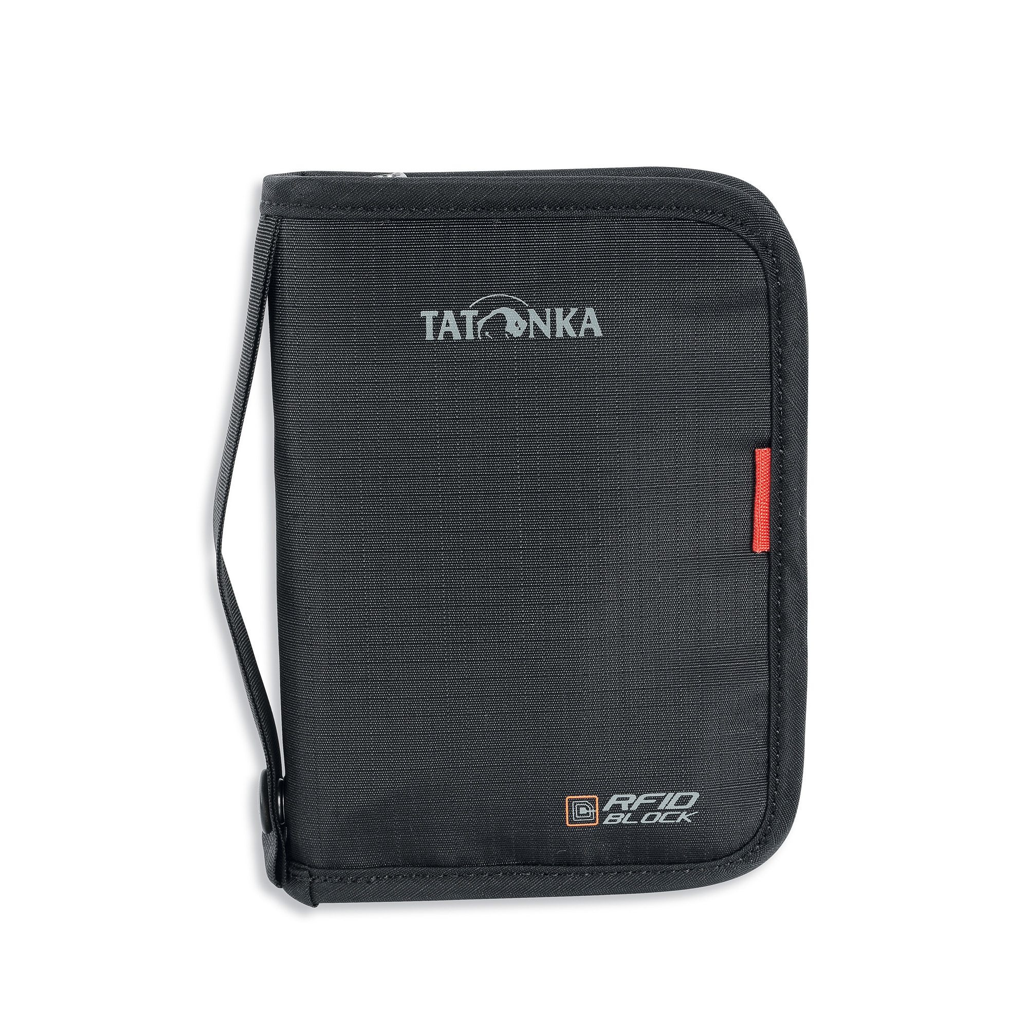 Tatonka Travel Zip M RFID B black schwarz Geldbeutel - Ansicht seitlich-vorne Zubehor, Tatonka Travel Zip M RFID B black schwarz Geldbeutel - Ansicht seitlich-vorne