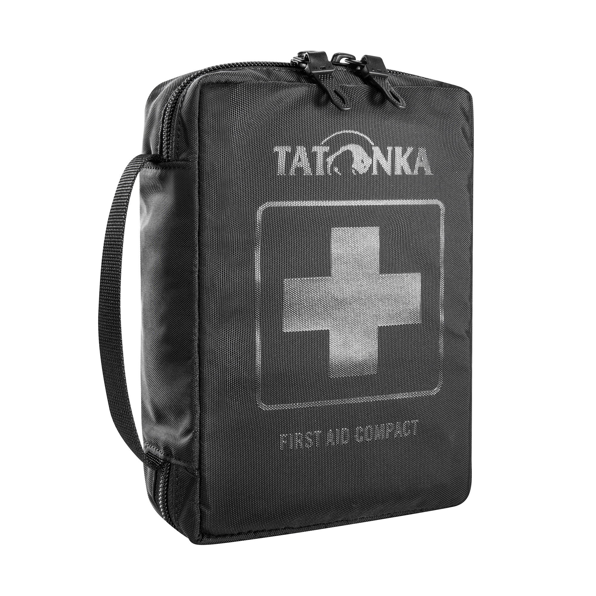 Tatonka First Aid Compact black schwarz Rucksack-Zubehör - Ansicht seitlich-vorne Erste Hilfe, Tatonka First Aid Compact black schwarz Rucksack-Zubehör - Ansicht seitlich-vorne