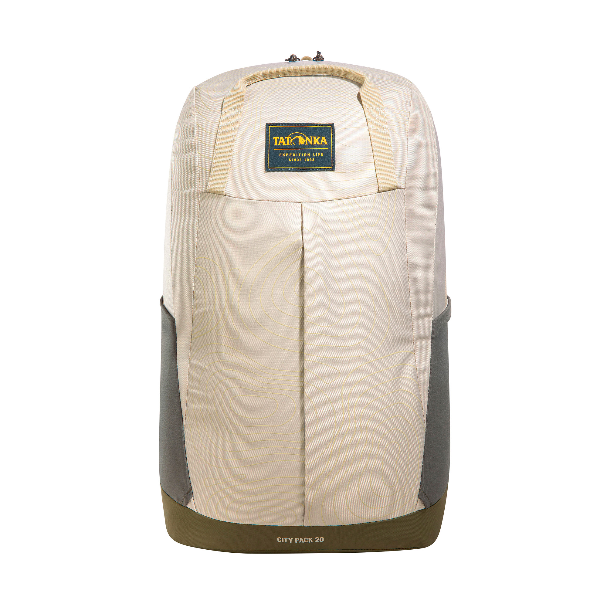 Tatonka City Pack 20 brown rice curve braun Tagesrucksäcke - Ansicht frontal-vorne Tasche, Rucksack, Tatonka City Pack 20 brown rice curve braun Tagesrucksäcke - Ansicht frontal-vorne