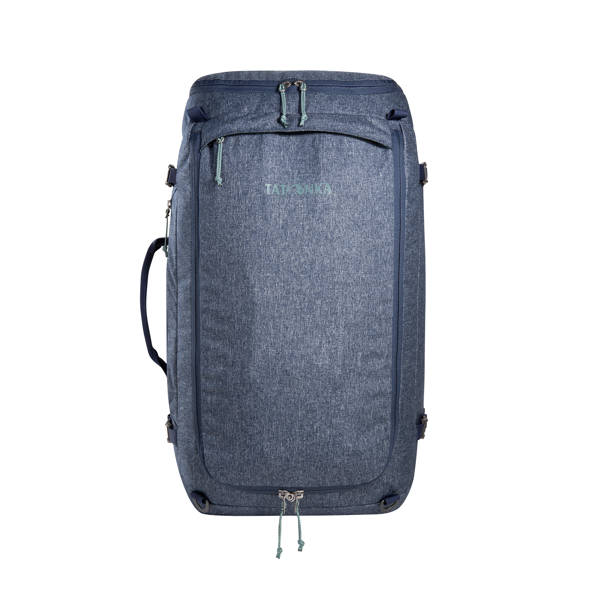 Reisetasche, Rucksack, Denim-Optik, Hochformat, Fronttasche, Tatonka Duffle Bag 45 navy blue blau Reisetaschen - Detailansicht