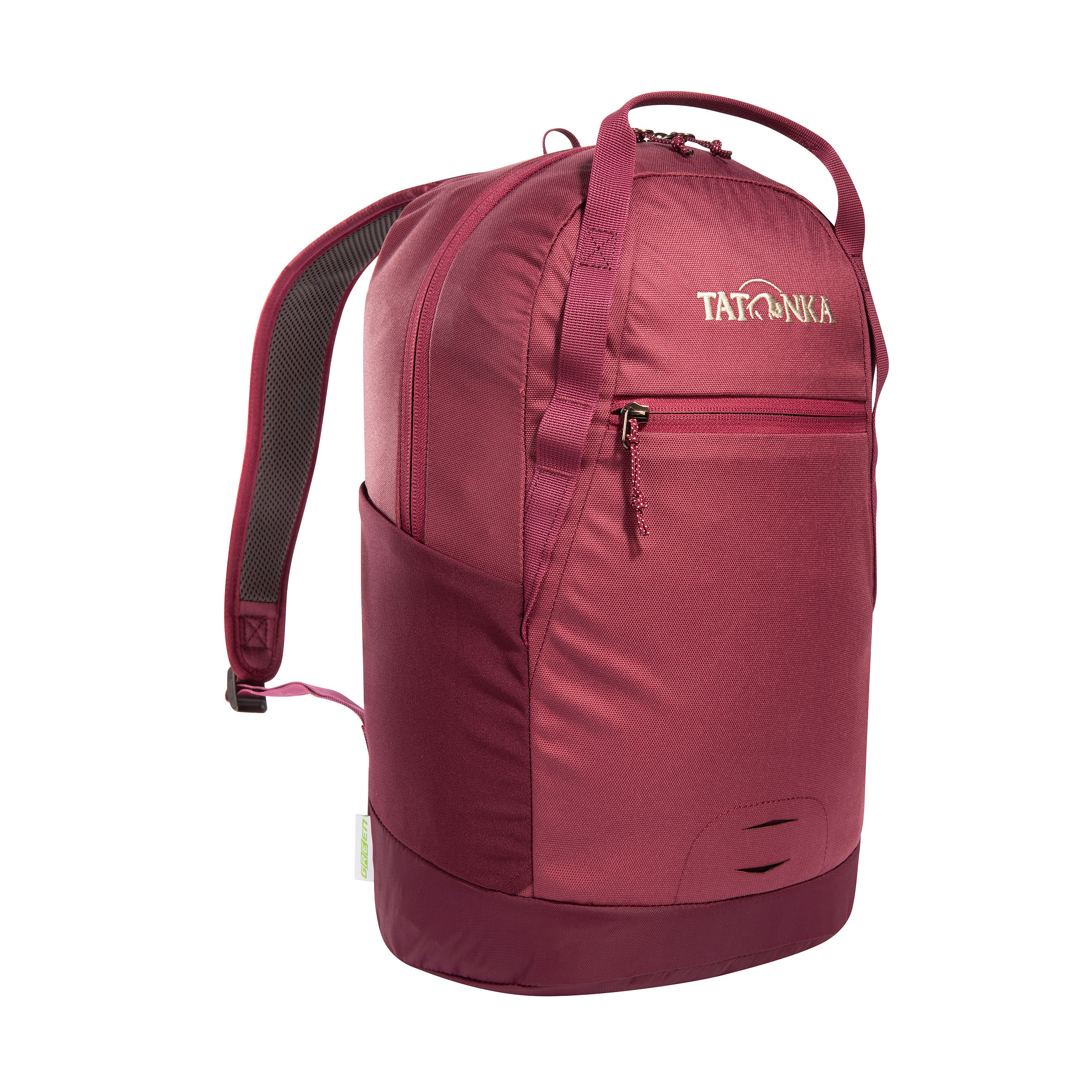 Tatonka City Pack 15 bordeaux red /dahlia Tagesrucksäcke - Ansicht seitlich-vorne Tasche, Rucksack, Tatonka City Pack 15 bordeaux red /dahlia Tagesrucksäcke - Ansicht seitlich-vorne