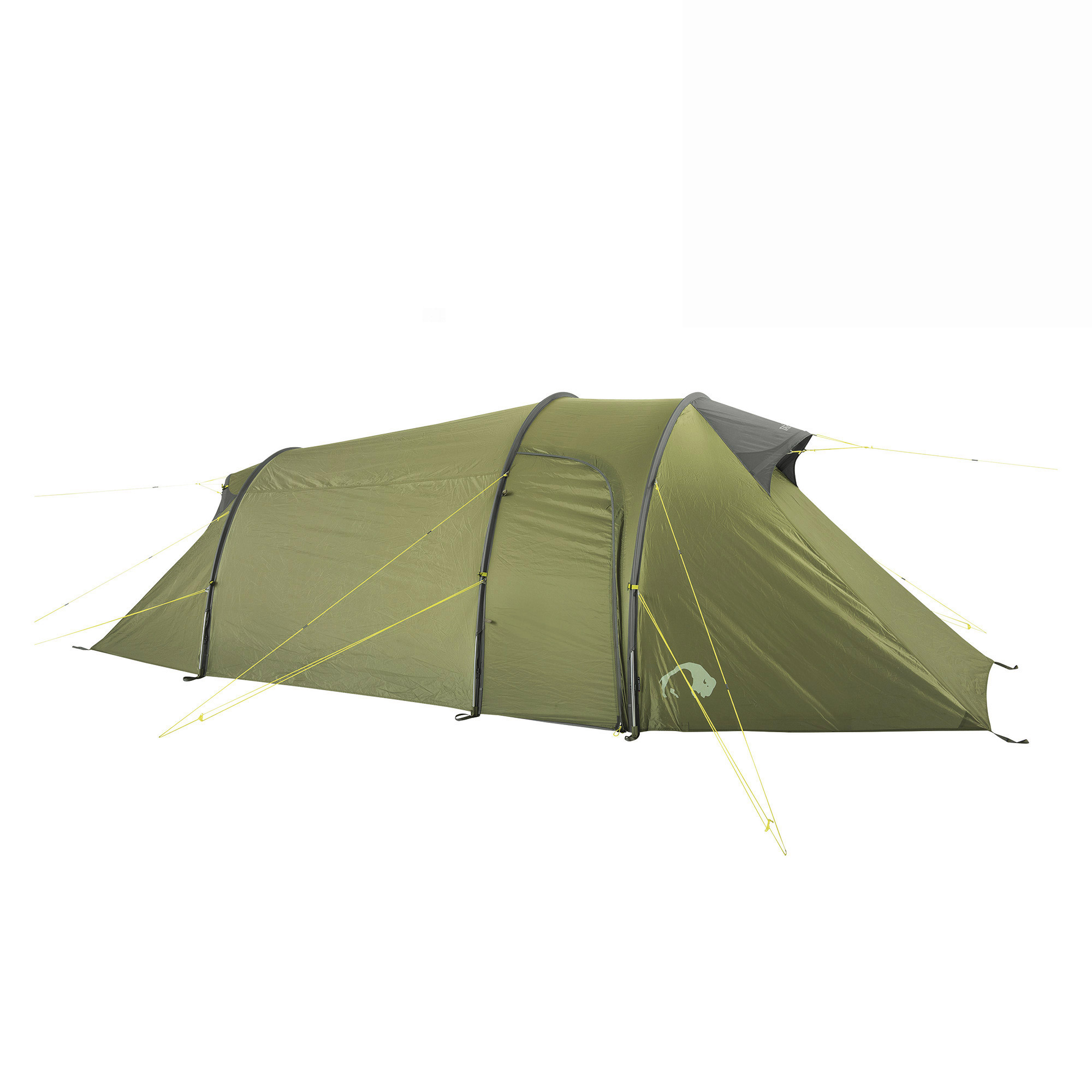 Zelt, Campen, Zelt in den Bergen, Natur, Draußen, Zelt, Campen, Zelt in den Bergen, Natur, Draußen, Zelt, Campen, Zelt in den Bergen, Natur, Draußen, Tatonka Grönland 3 light olive grün 3-Personen-Zelte - Ansicht seitlich-vorne