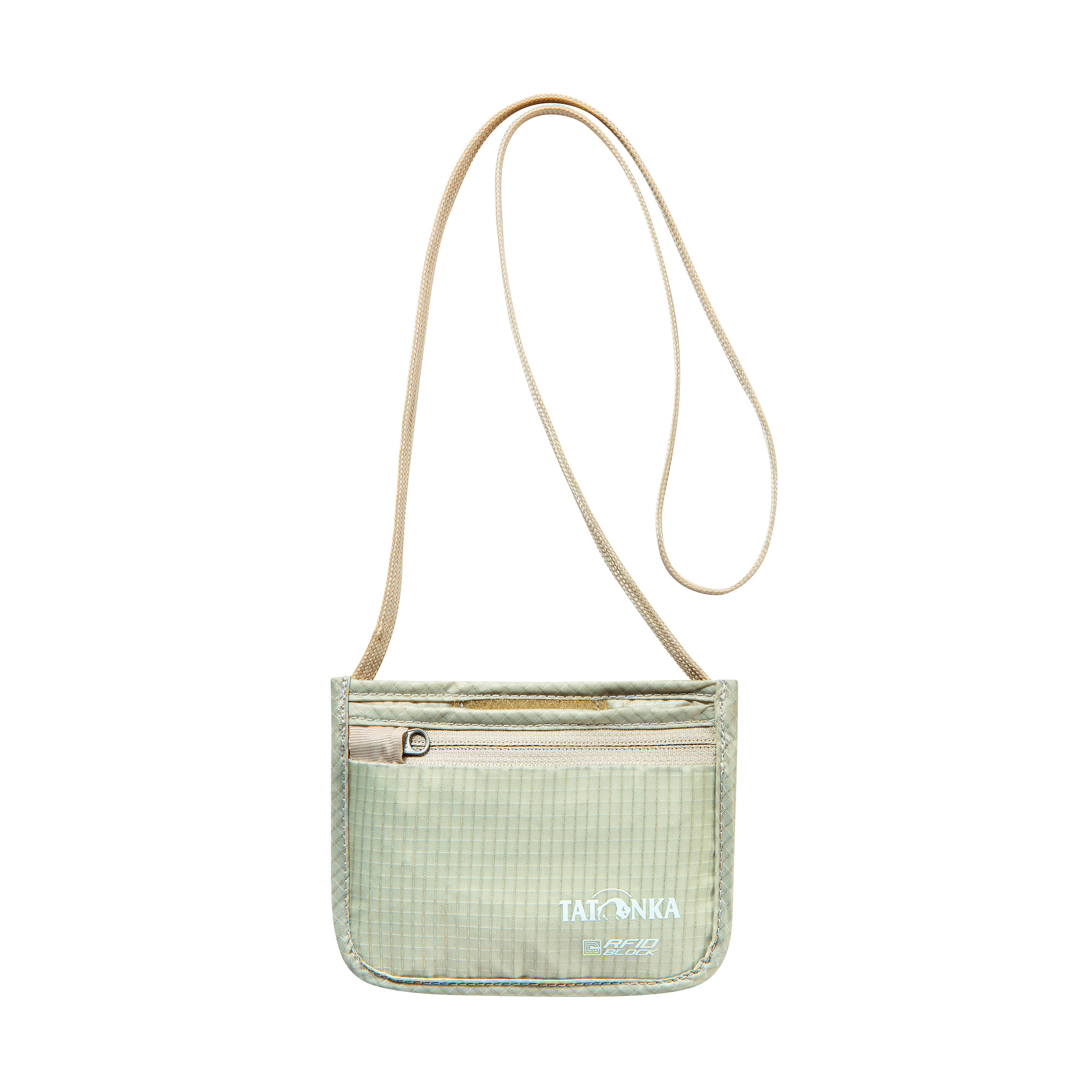 Tatonka Skin ID Pocket RFID Block natural silber Brustbeutel - Ansicht seitlich-vorne Zubehor, Tasche, Handtasche, Geldbörse, Tragetasche, Tatonka Skin ID Pocket RFID Block natural silber Brustbeutel - Ansicht seitlich-vorne