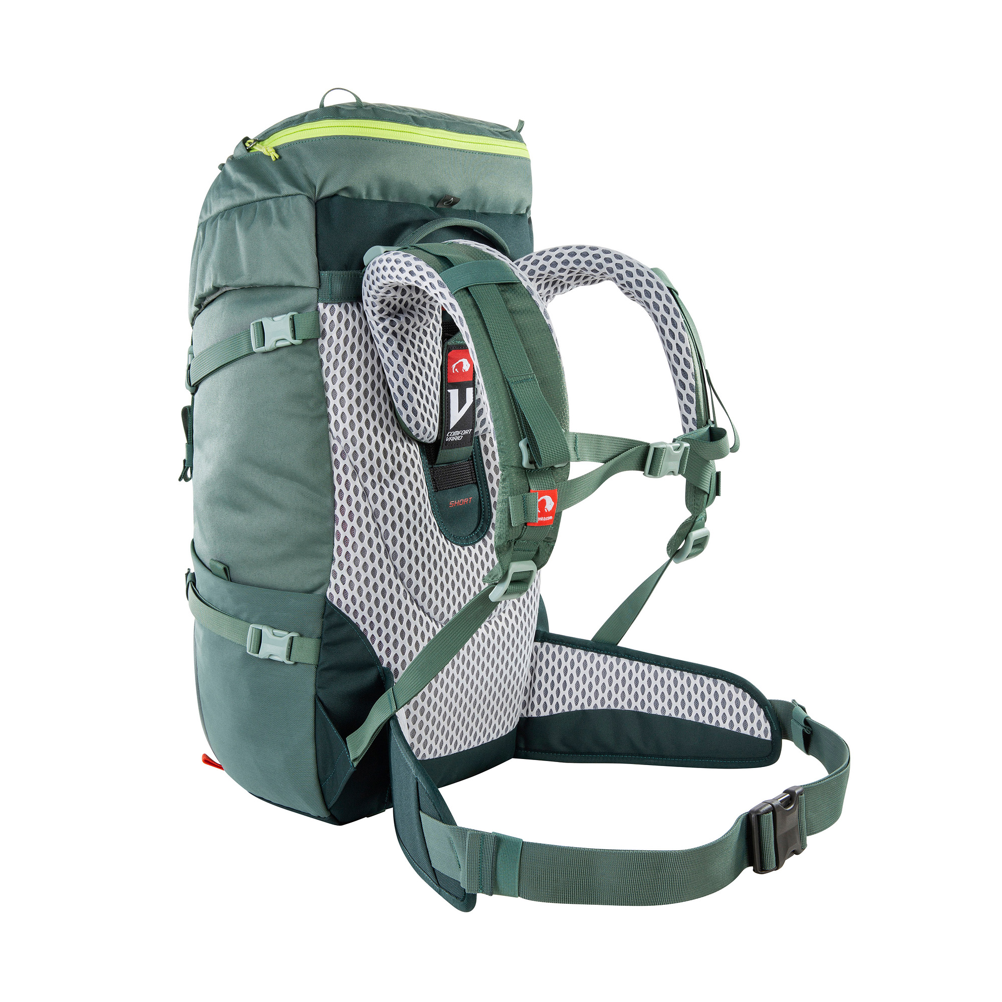 Tasche, Rucksack, Tatonka Yukon 32 JR sage green grün Trekkingrucksäcke - Ansicht seitlich-hinten
