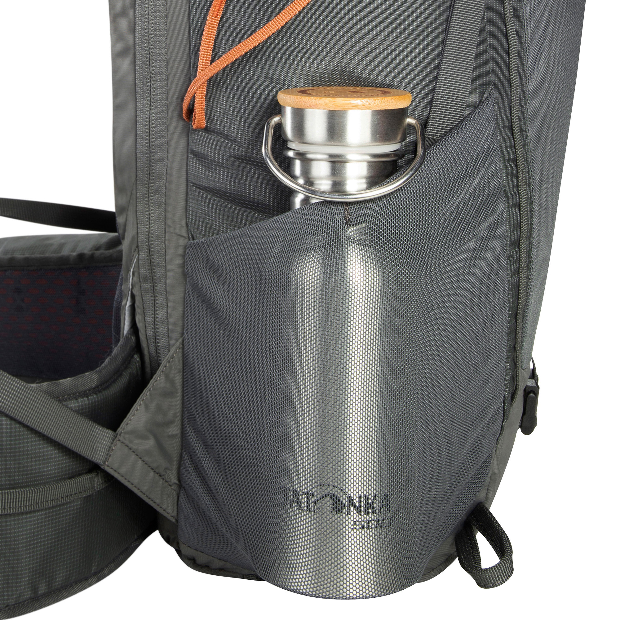 Flasche, Tasche, Wasserflasche, Tatonka Norix 27 titan grey grau Trekkingrucksäcke - Detailansicht