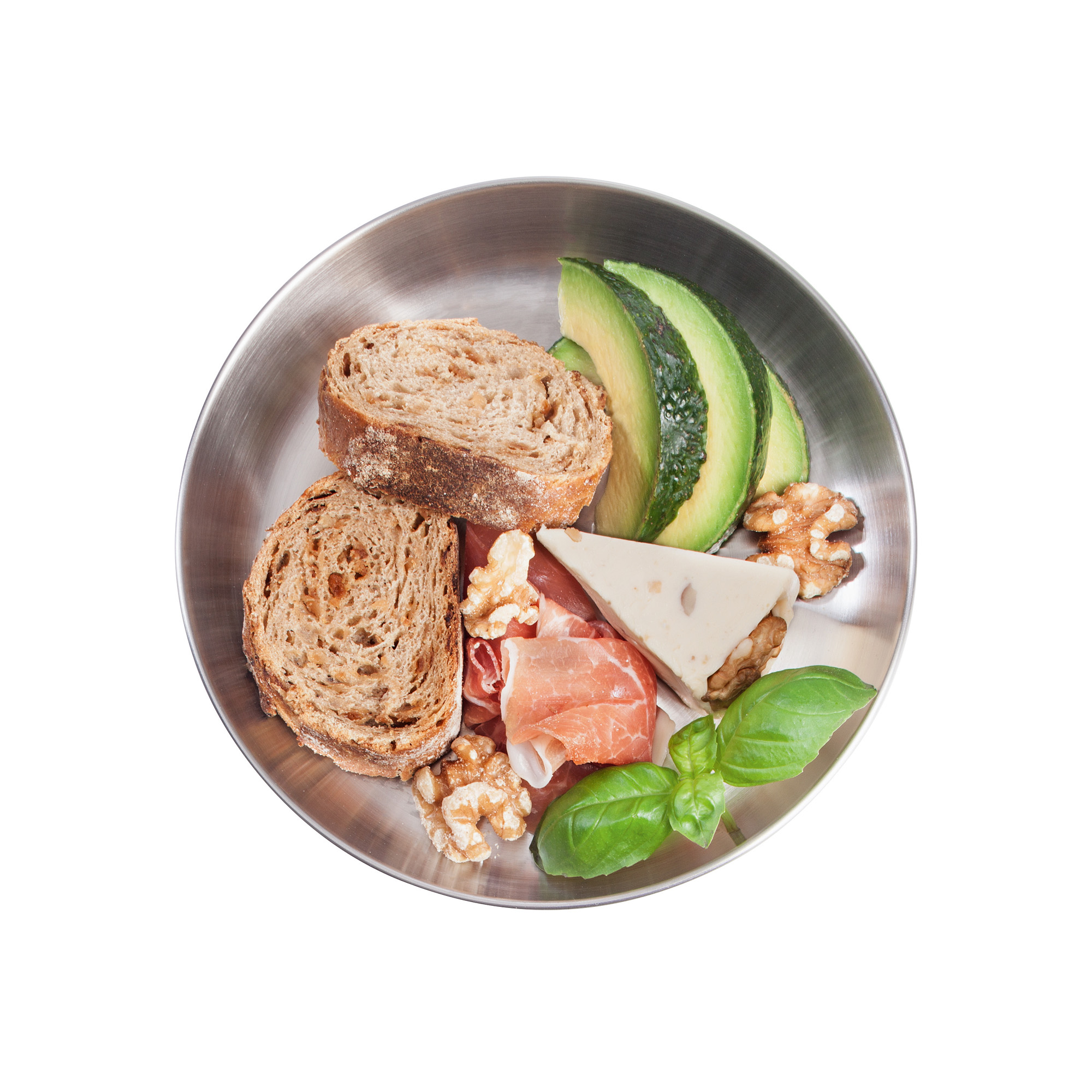 Tatonka Picnic Plate Teller, Schüsseln & Töpfe - Ansicht seitlich-vorne Präsentation des Essens, Mittagessen, Mahlzeit, Brot, Brunch, Tatonka Picnic Plate Teller, Schüsseln & Töpfe - Ansicht seitlich-vorne