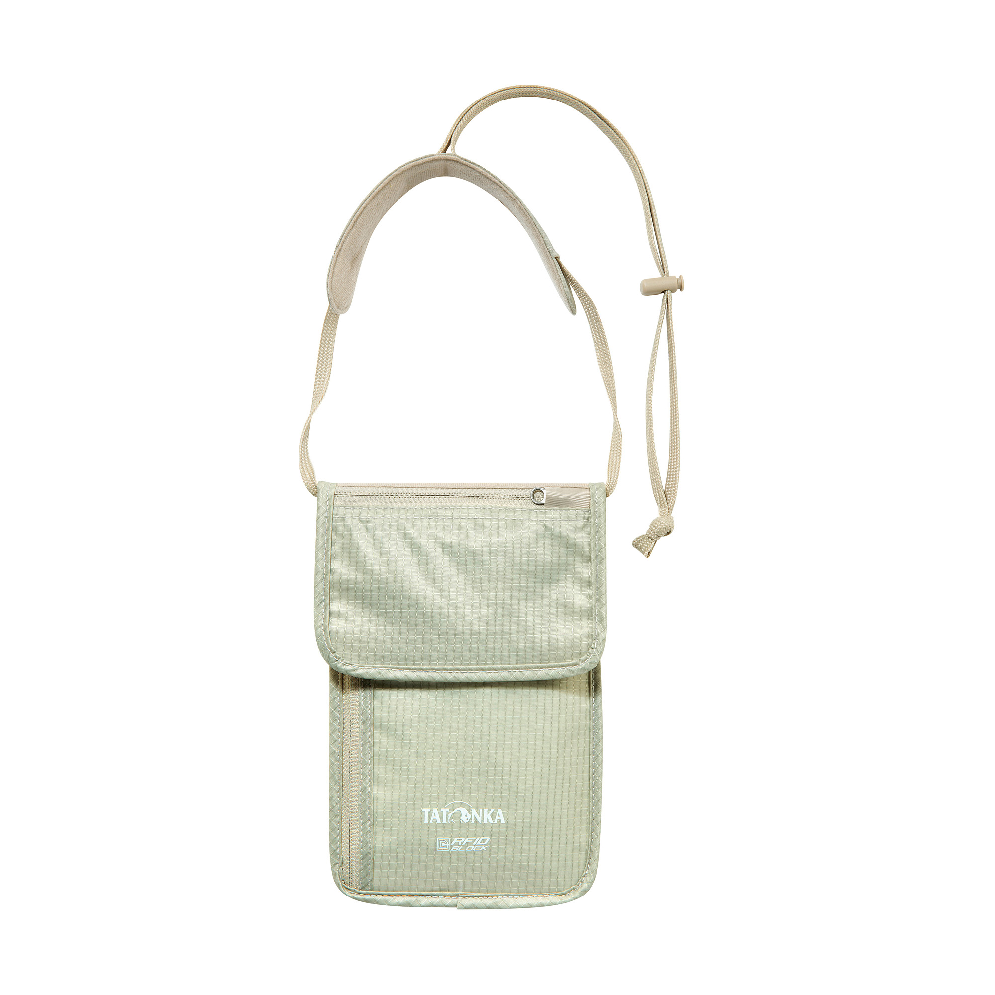 Tatonka Skin Neck Pouch RFID Block natural silber Brustbeutel - Ansicht seitlich-vorne Zubehor, Tasche, Handtasche, Geldbörse, Tragetasche, Tatonka Skin Neck Pouch RFID Block natural silber Brustbeutel - Ansicht seitlich-vorne