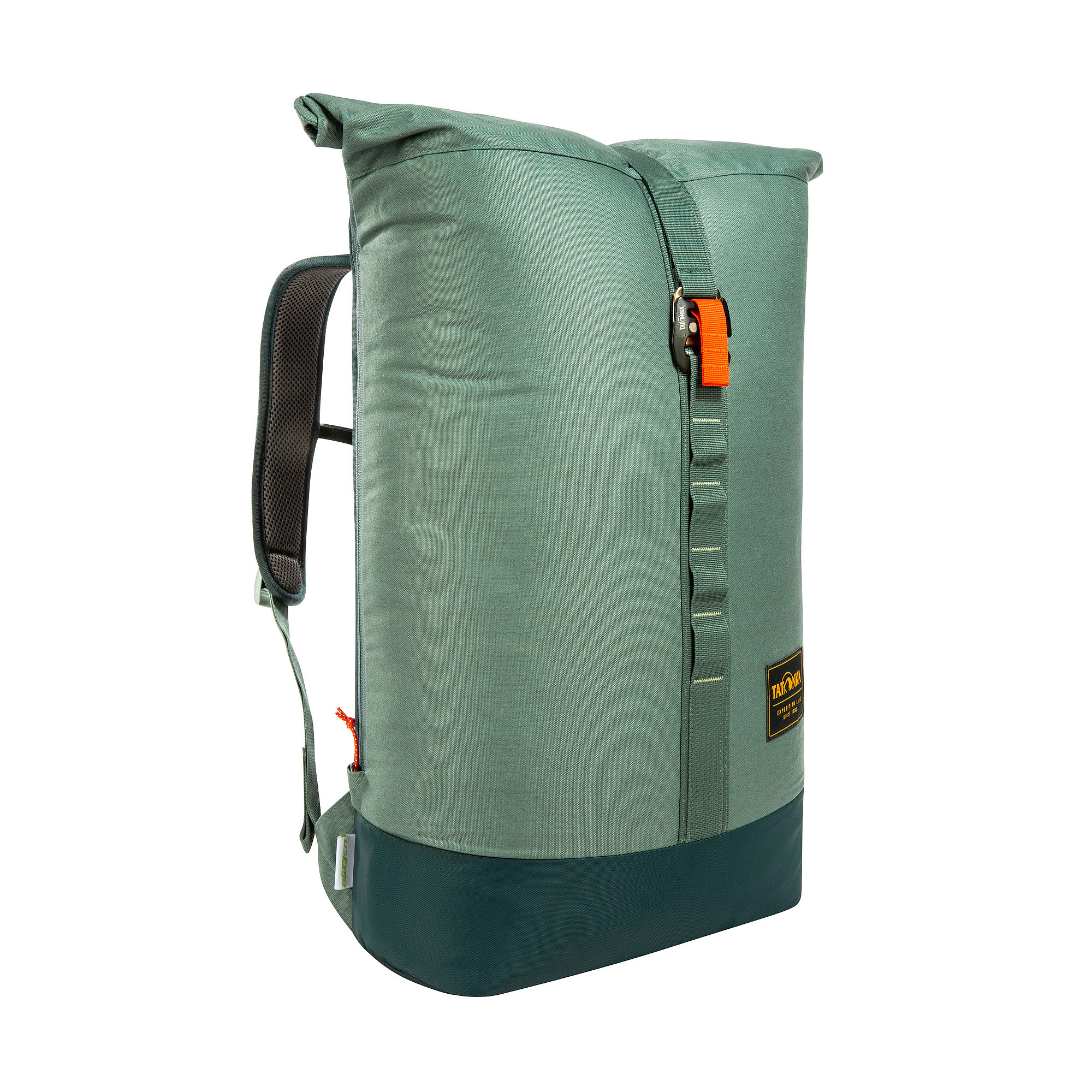 Tatonka City Rolltop sage green grün Tagesrucksäcke - Ansicht seitlich-vorne Tasche, Rucksack, Zubehör, Handtasche, Tatonka City Rolltop sage green grün Tagesrucksäcke - Ansicht seitlich-vorne